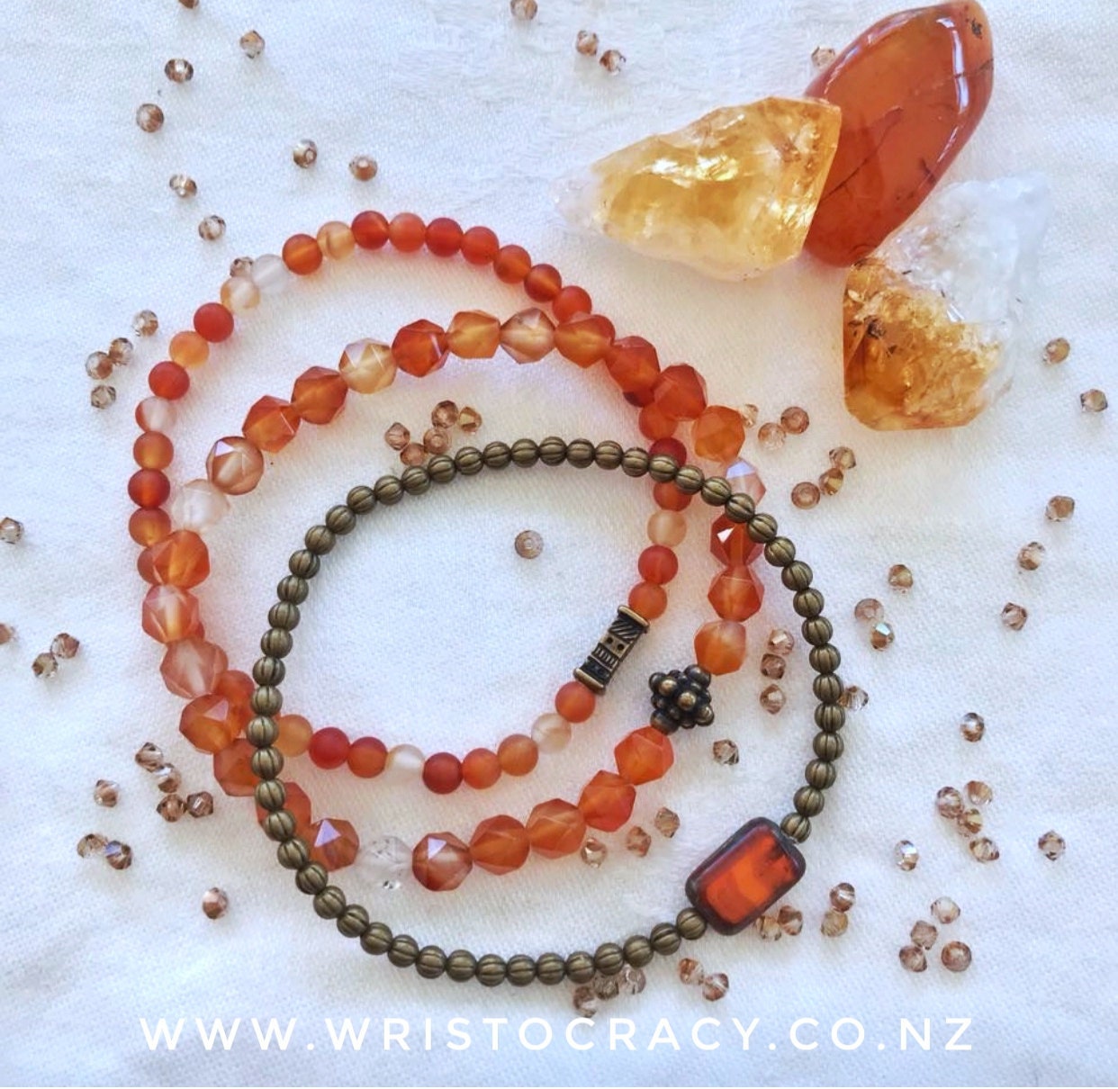 Orange Agate Flatlay