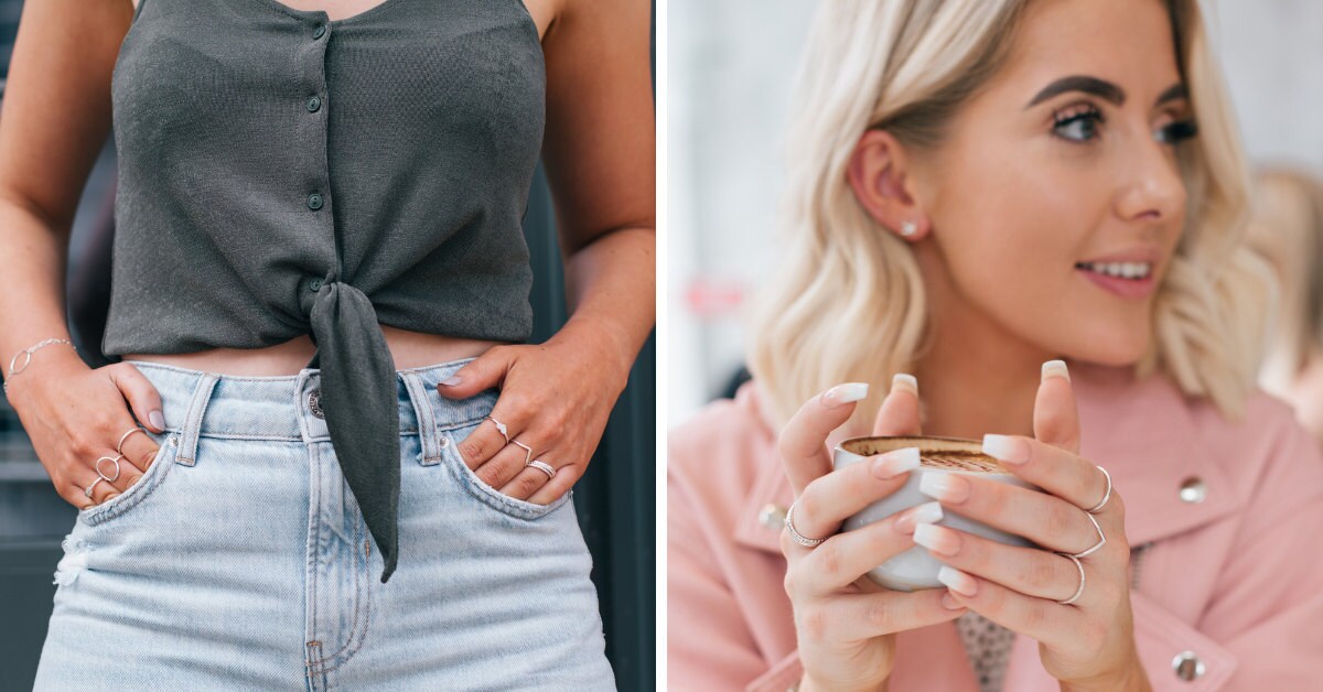 Let your hands steal the spotlight with our stacking rings