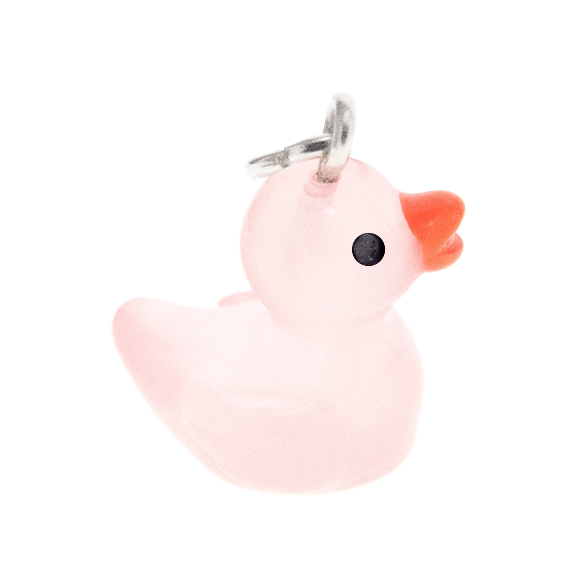 Pink Rubber Duck Necklace Pendant