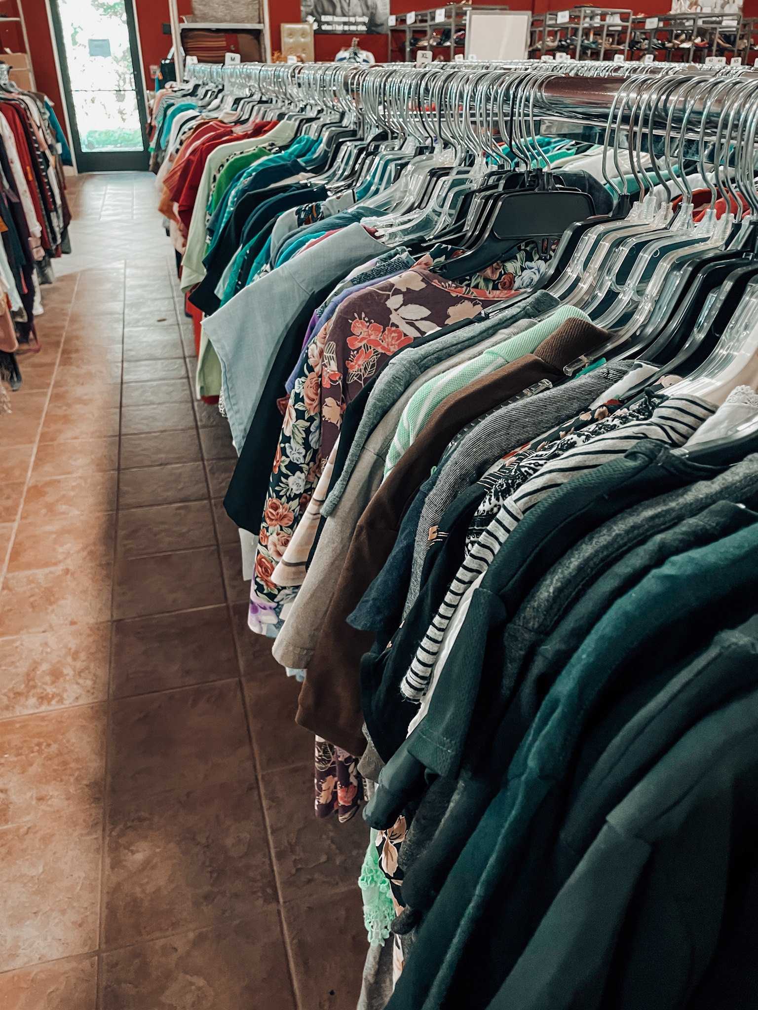Thrift Store Clothing Rack