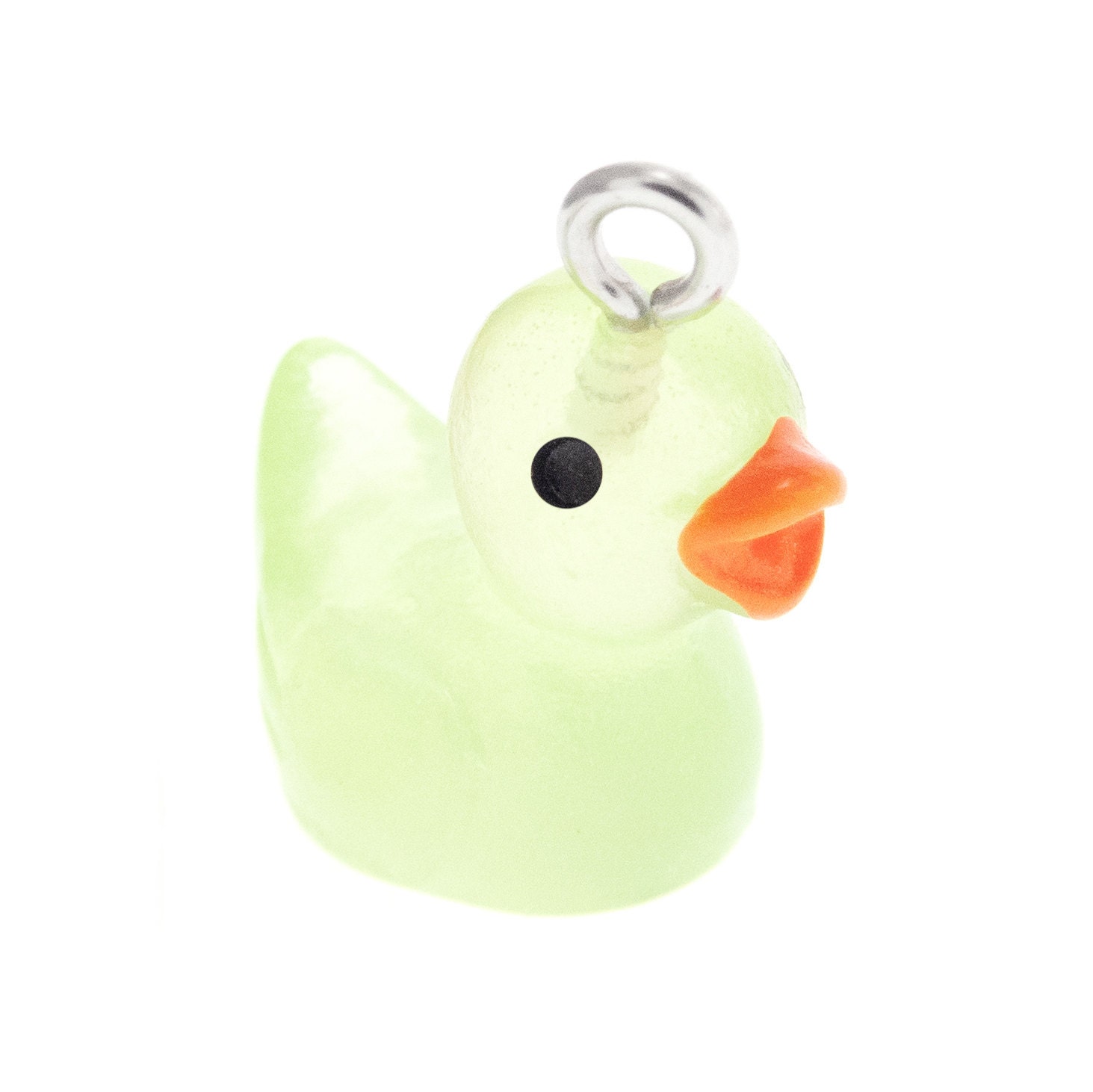women cute necklace with rubber duck