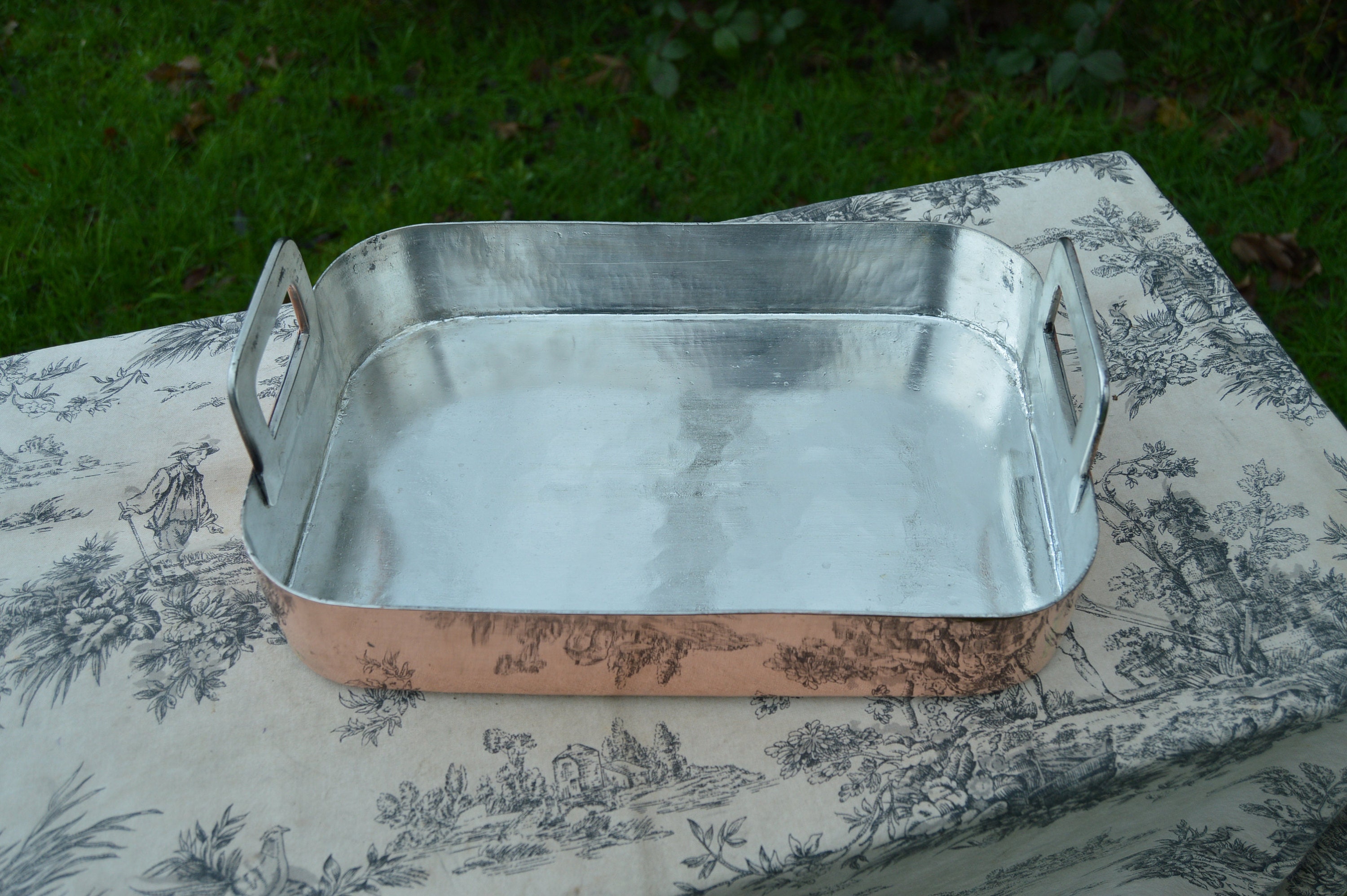 Newly Tinned Copper Pan by Atelier du Cuivre, Villedieu les Poeles