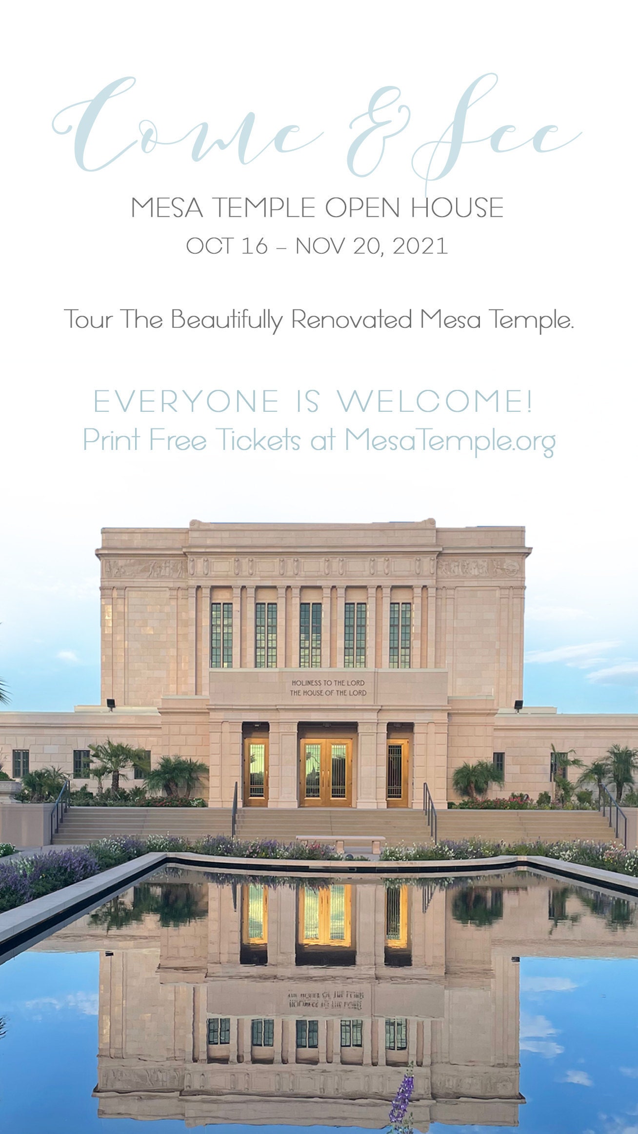 Mesa Temple Invitation