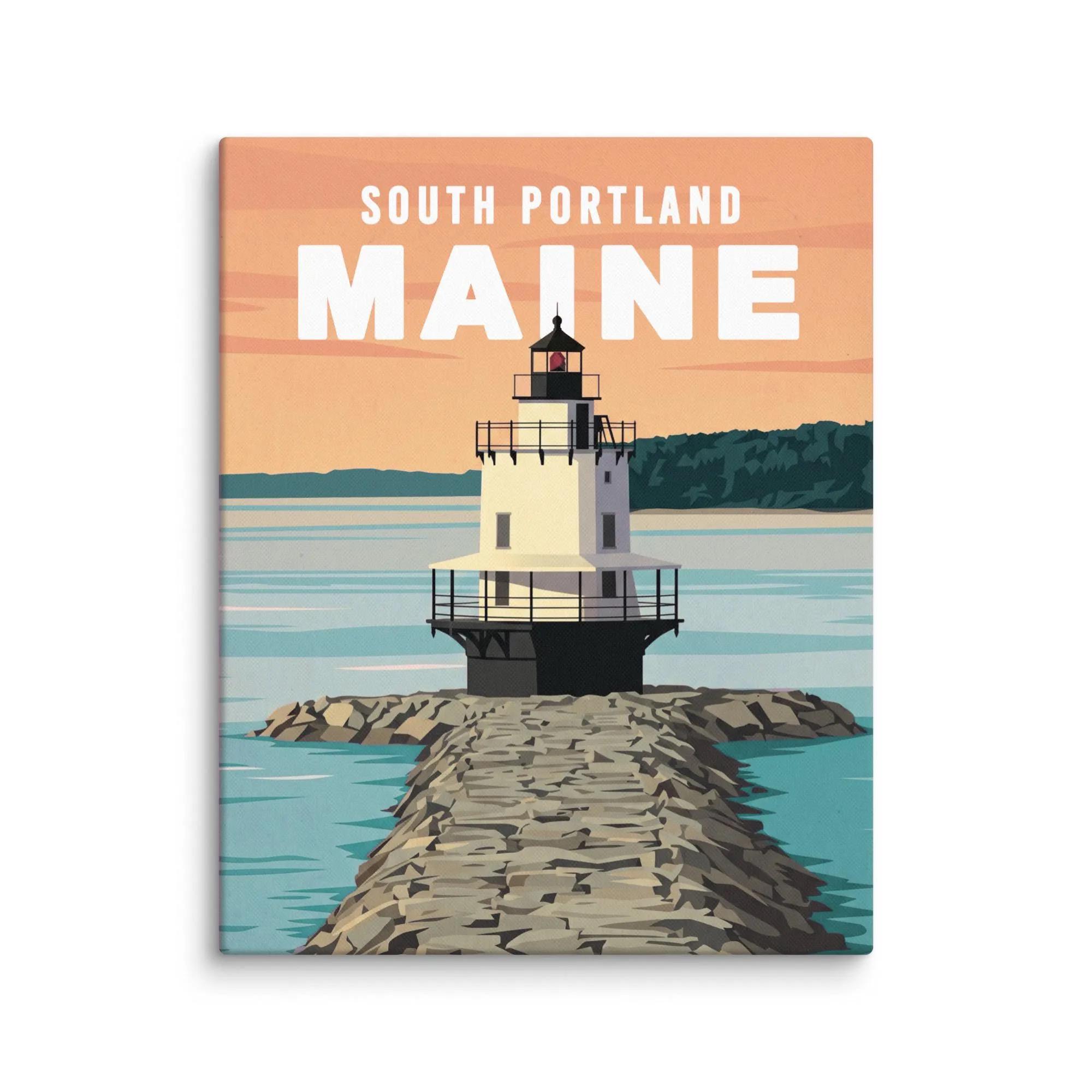 Spring Point Light in South Portland Maine