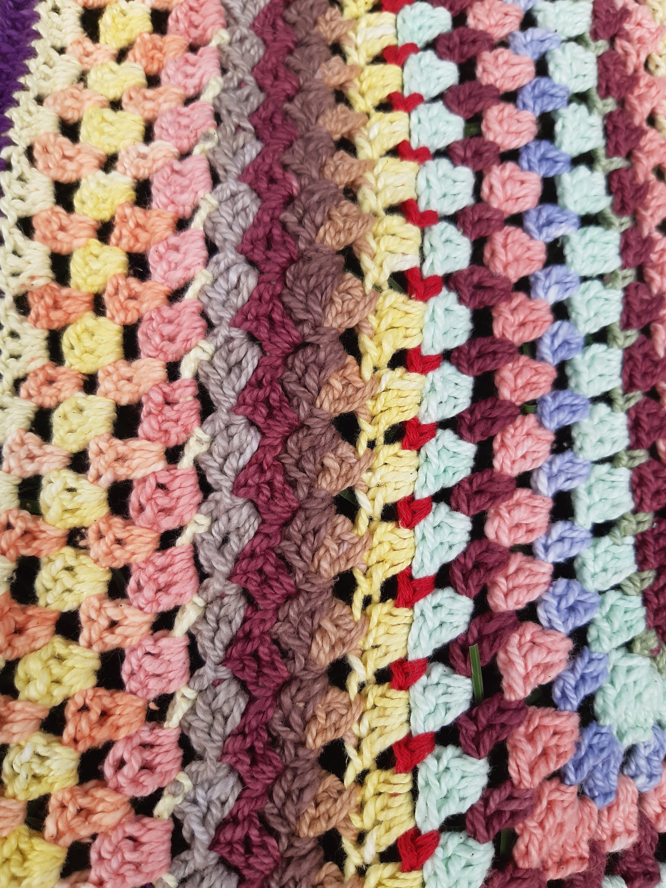 Scrap Yarn Baby Blanket Crochet Pattern