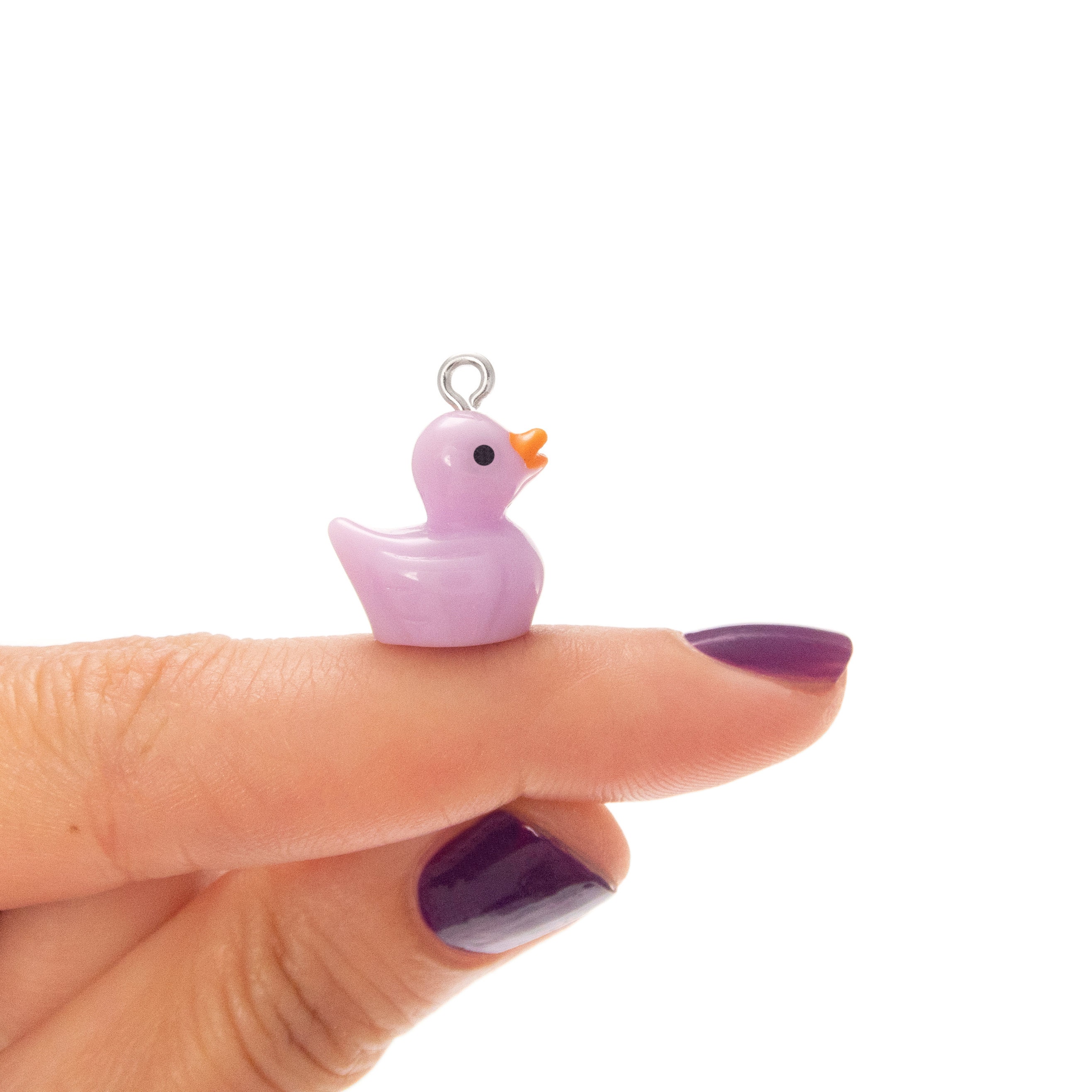 happy lucky necklace with rubber duck pendant