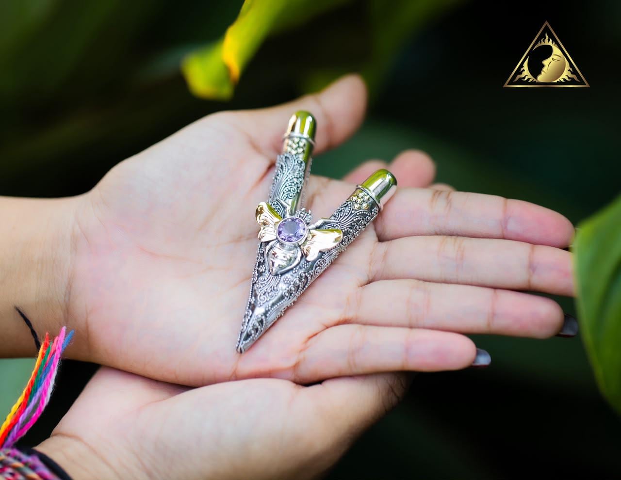 high purity silver and 18k gold ornament by Dewata Studio