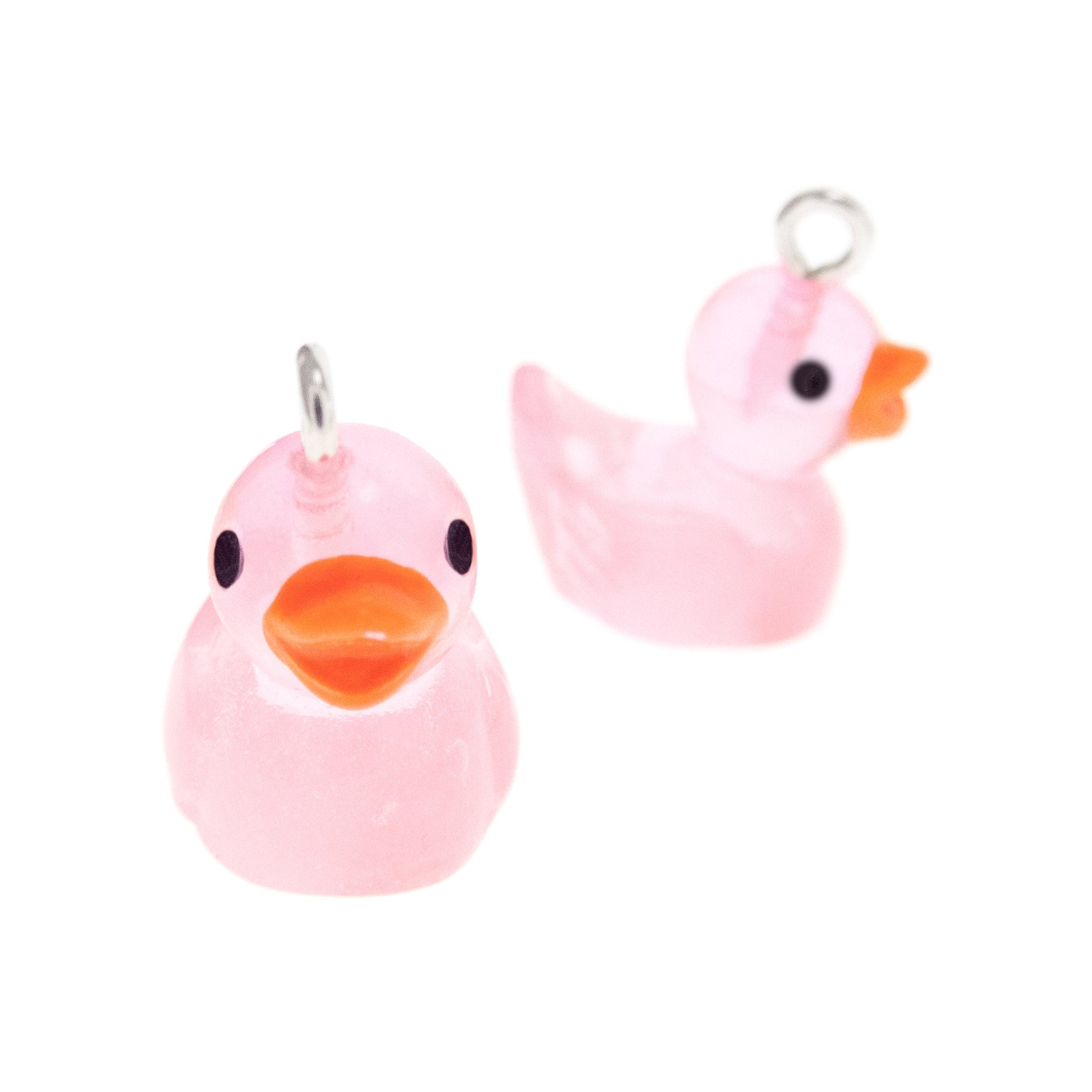 Pink Duckie Earrings. Rubber Duck Programming