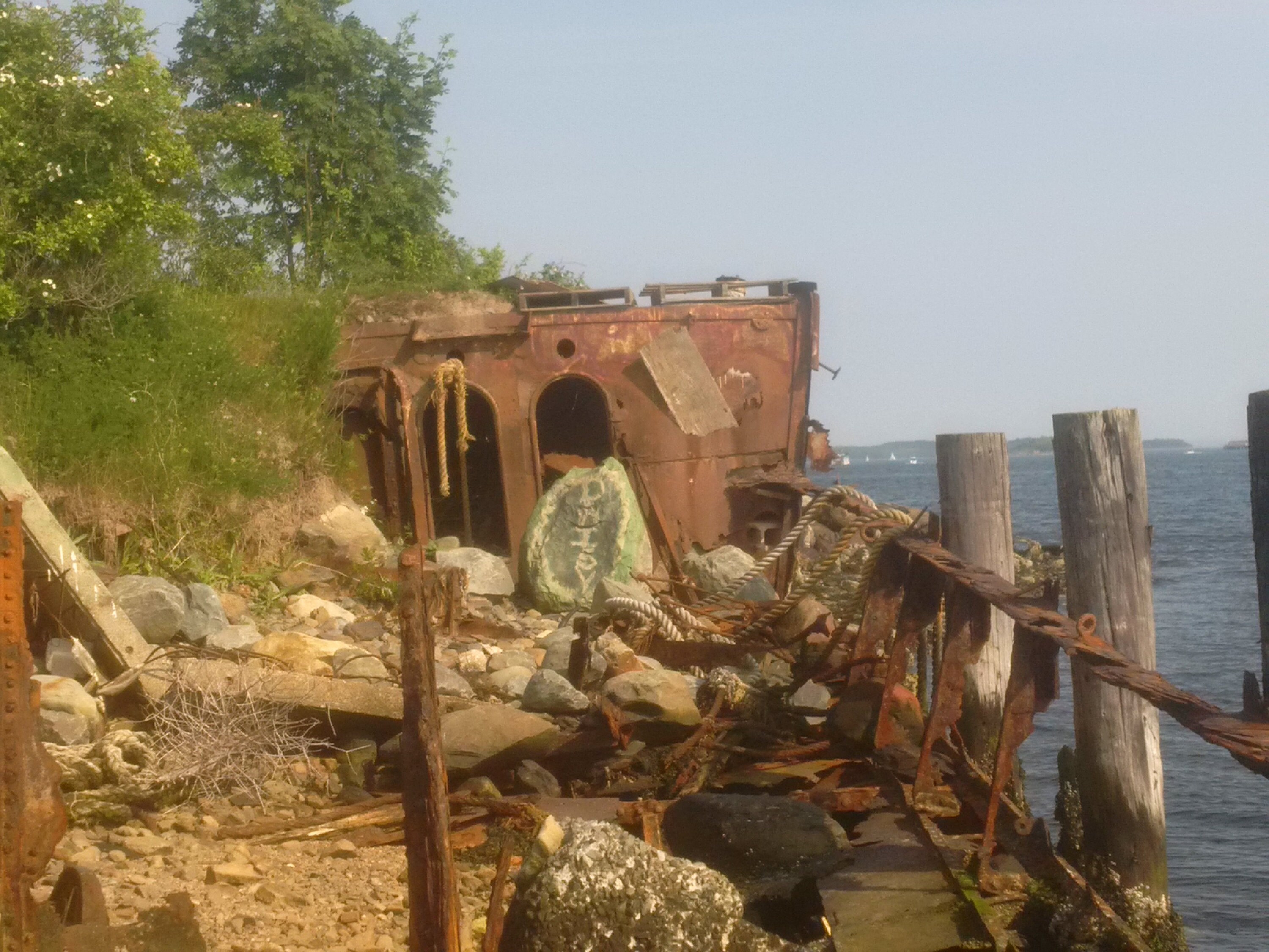 Old ship in Halifax Harbour