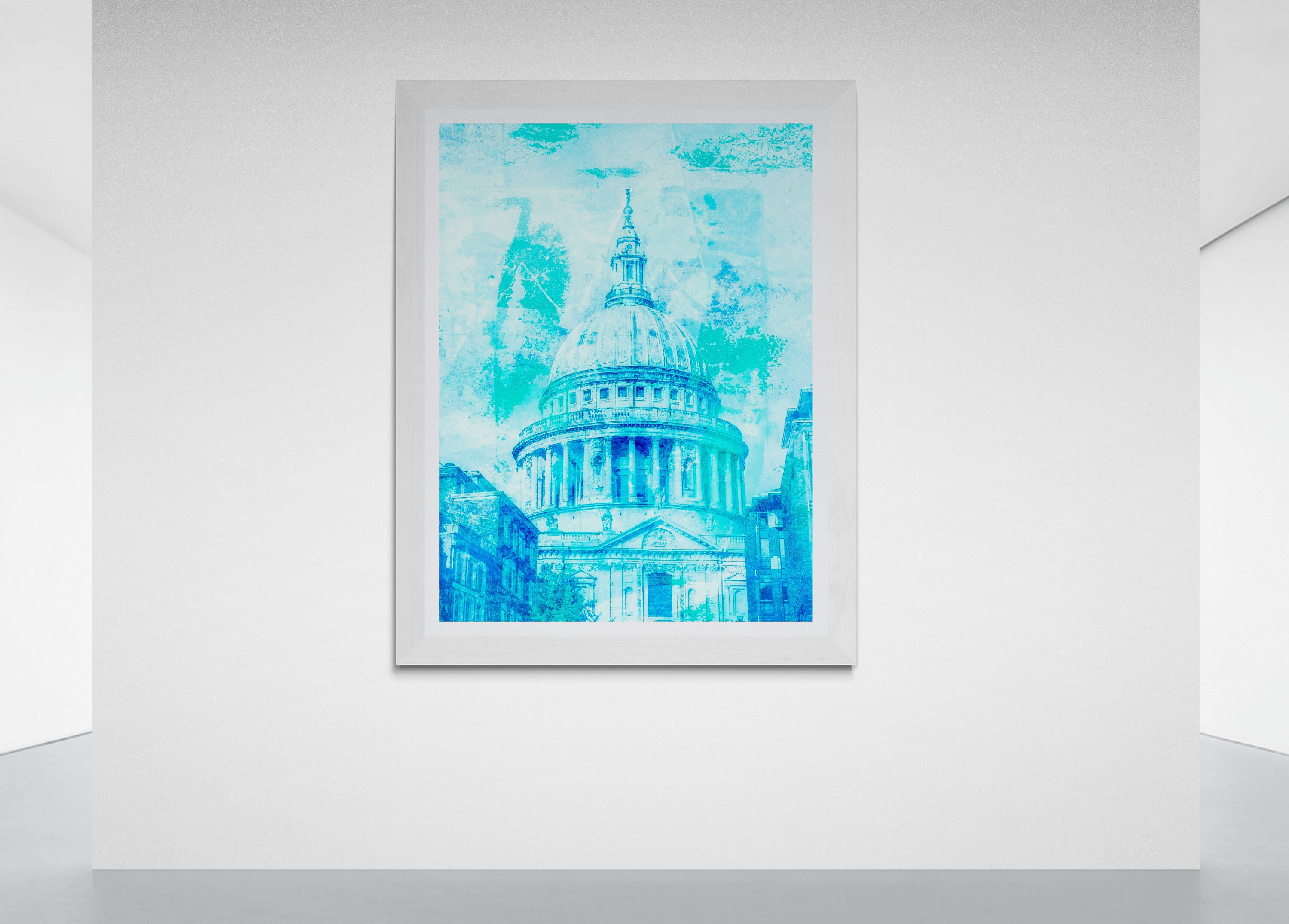 St Pauls Cathedral contemporary art print by deborah pendell in exhibition at IDRC st pauls london