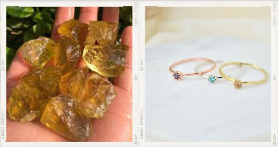 Personalized Handmade Birthstones Ring by NecklaceDreamWorld