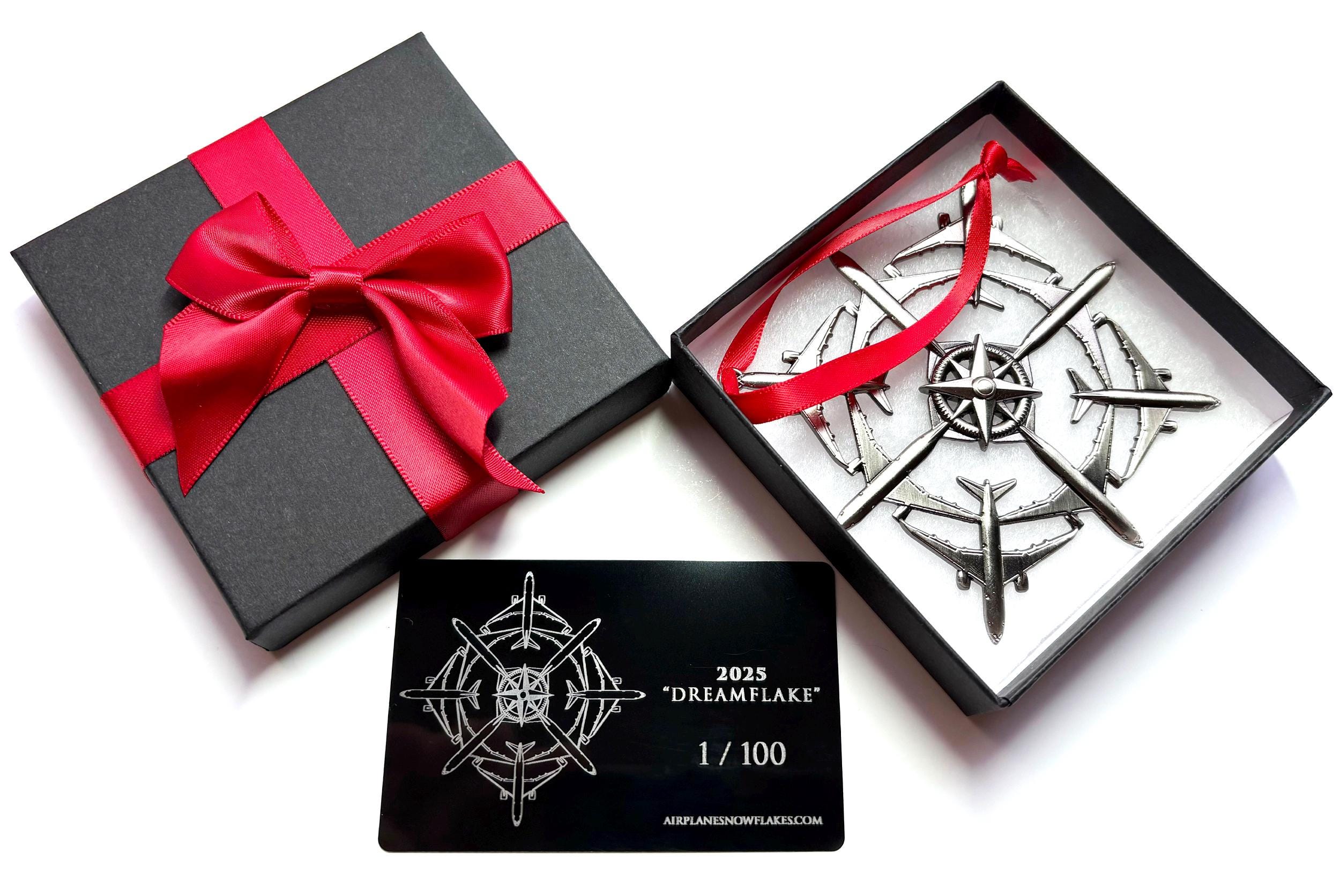 Gift box and athenticity card with each ornament