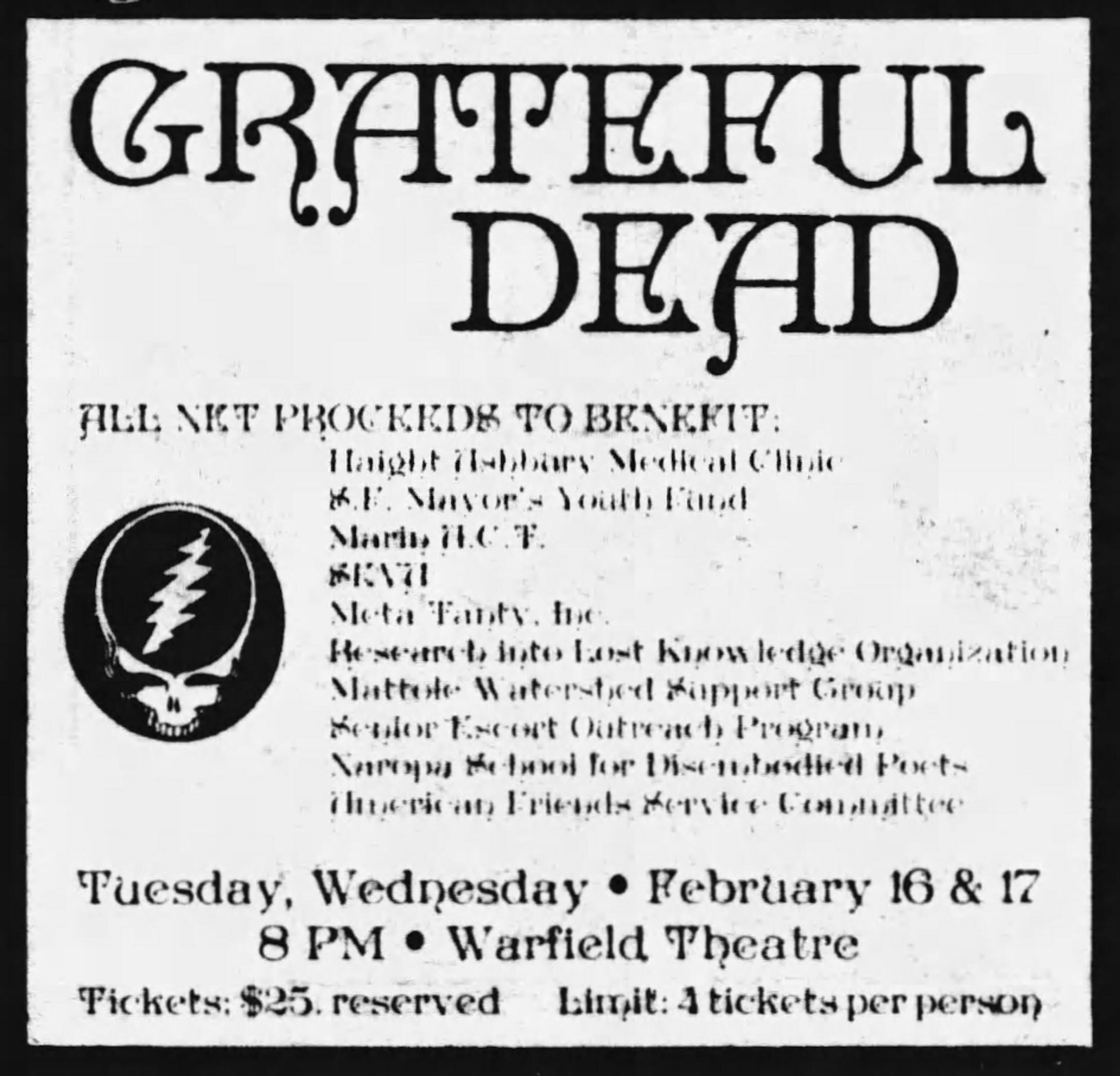 vintageGRATEFULDEAD.com  #gratefuldead #jerrygarcia #bobweir #phillesh #billkrutzman #mickeyhart #brentmydland #vincewelnick #deadandcompany #johnmayer #PigPen #BruceHornsby #RonMcKeran #MelvinSeals