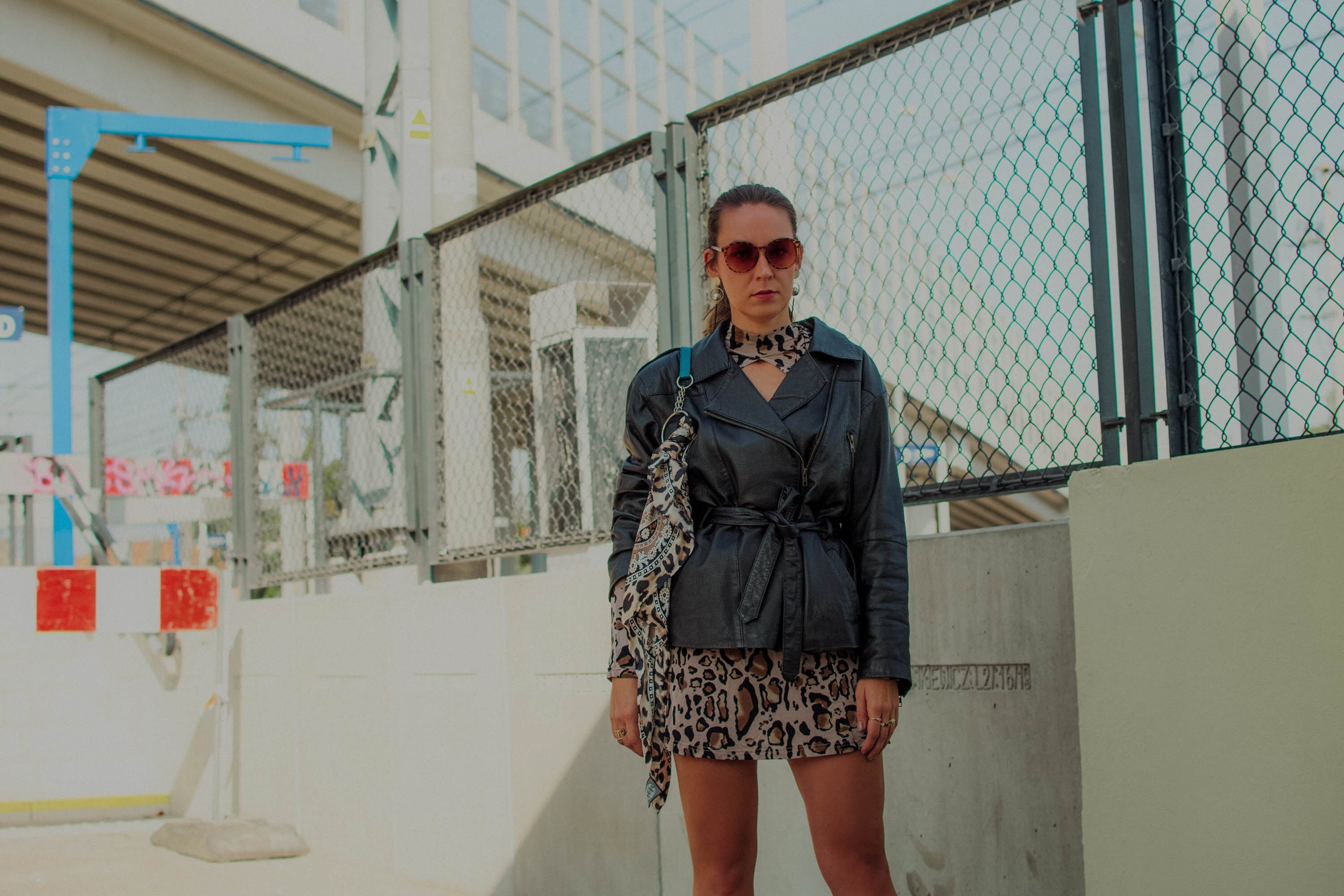 vintage leather jacket
