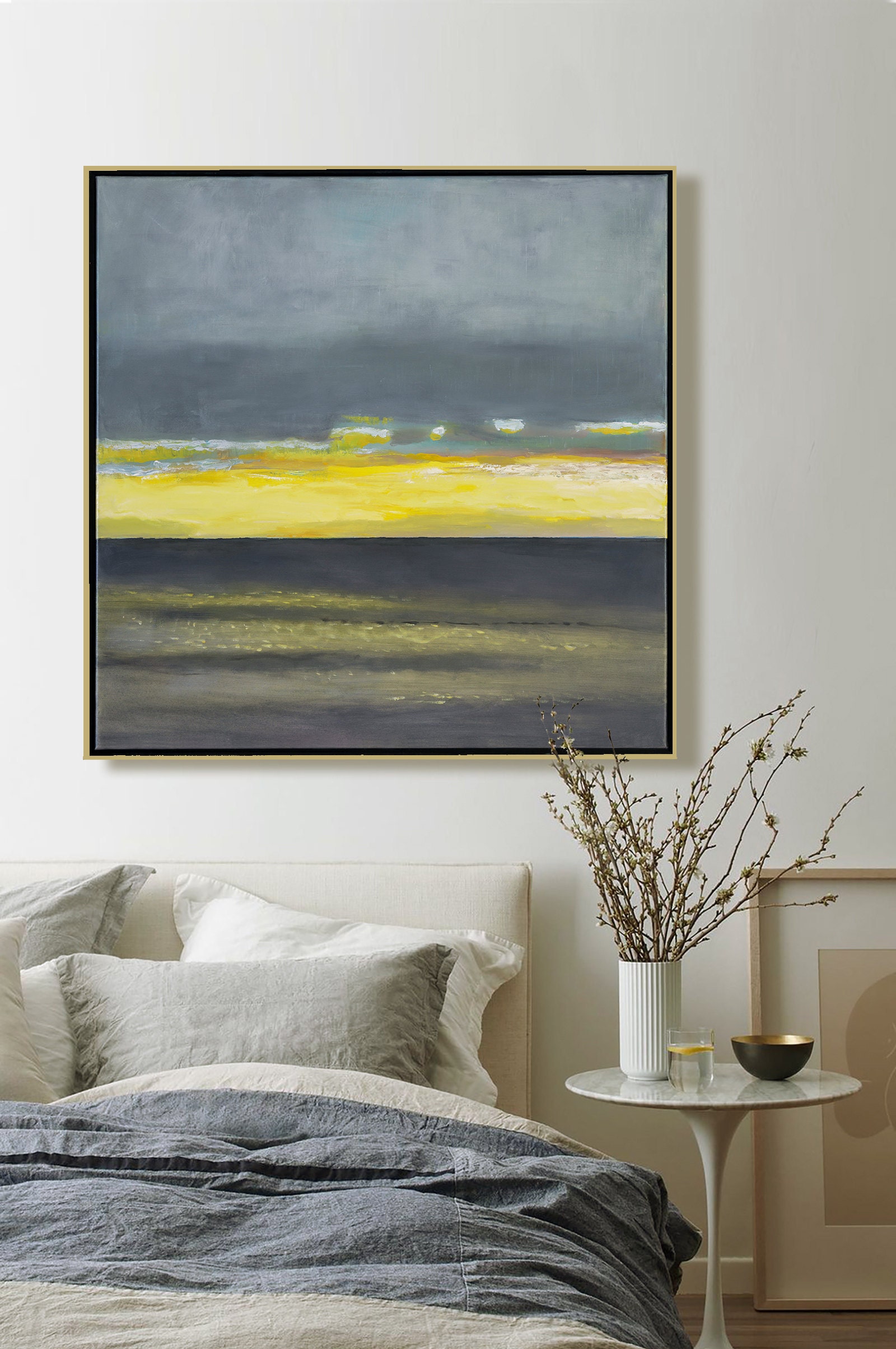 Yellow mood 30x30 inch