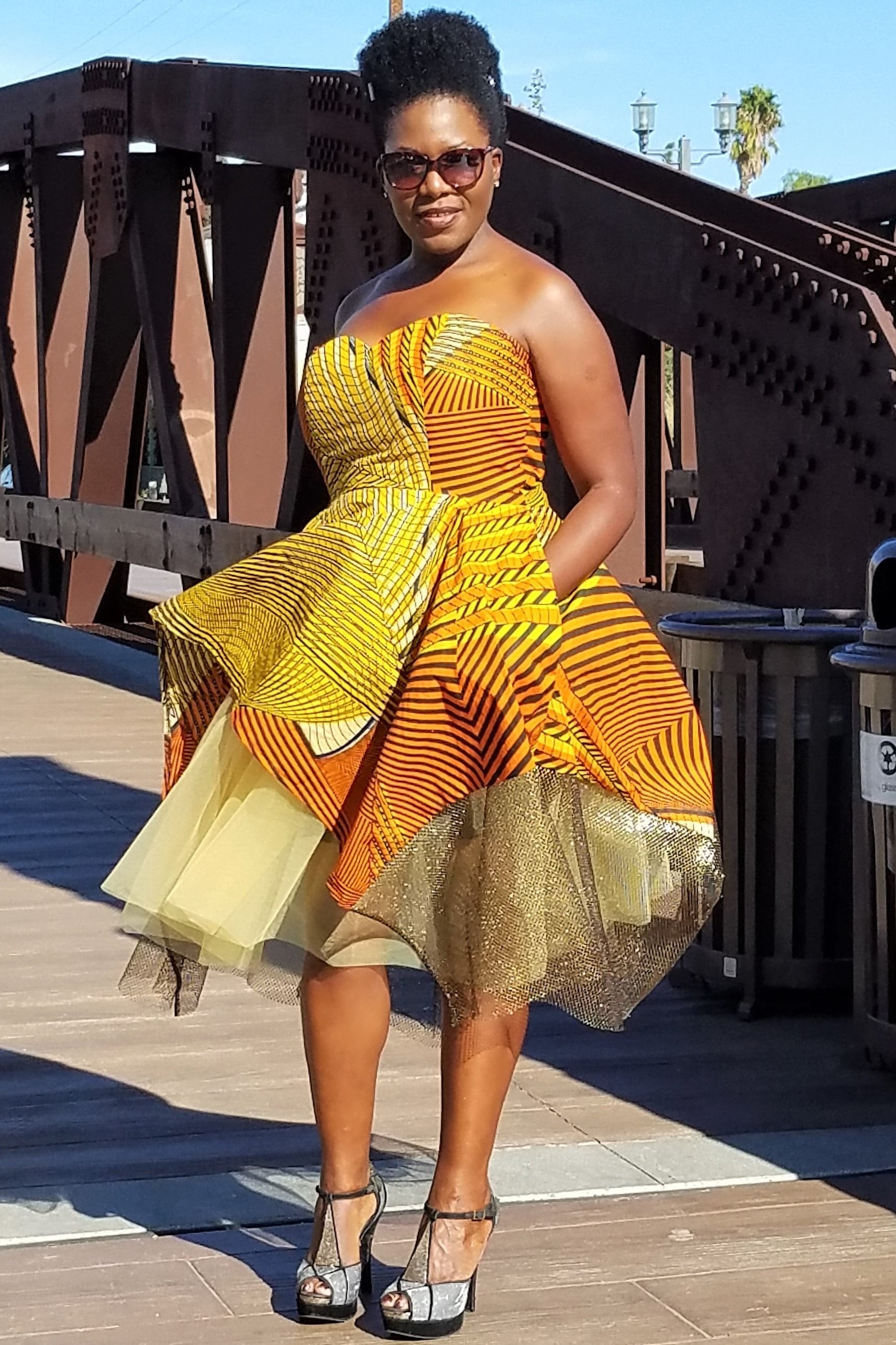 African Print Tutu Dress