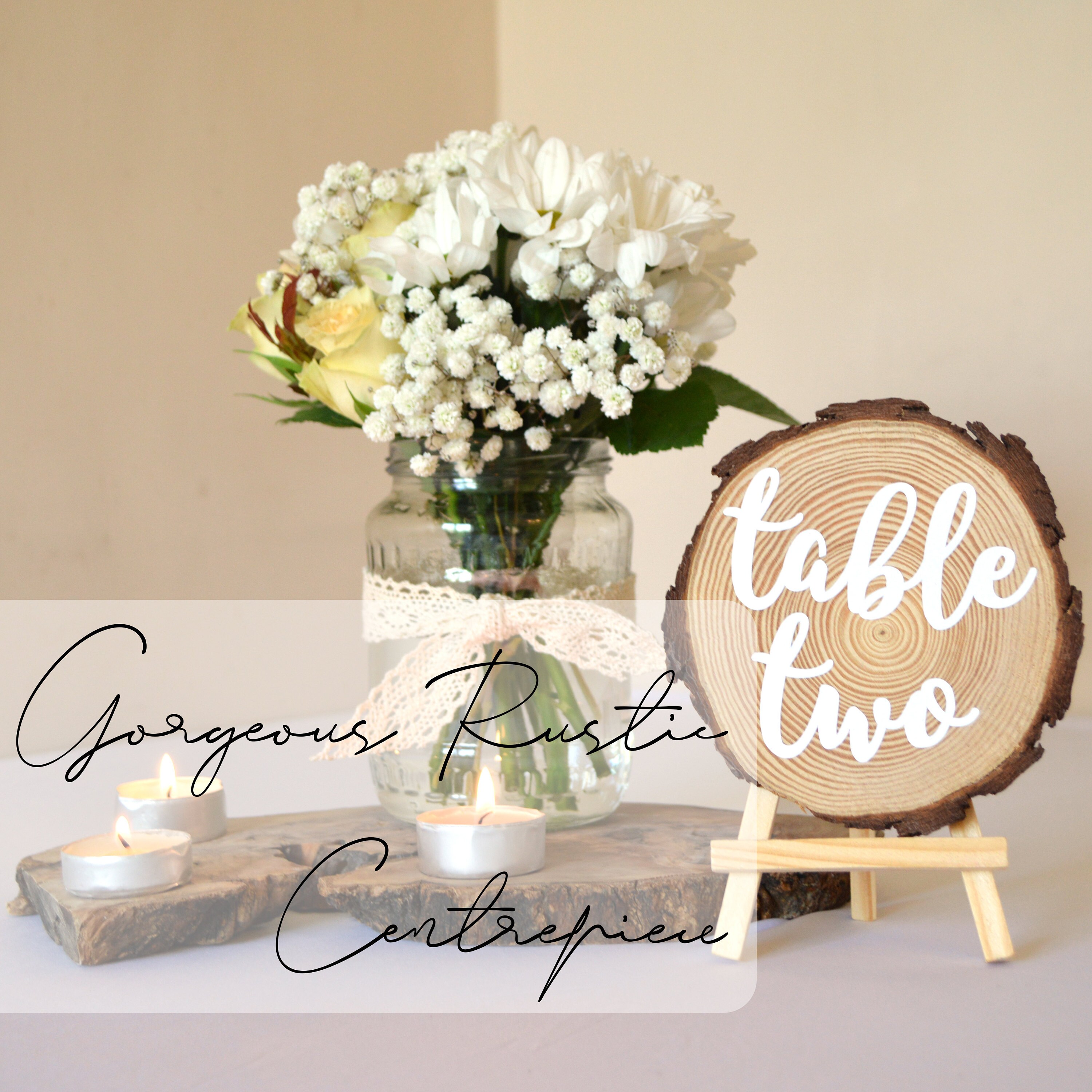Gorgeous Rustic Wedding Centrepieces
