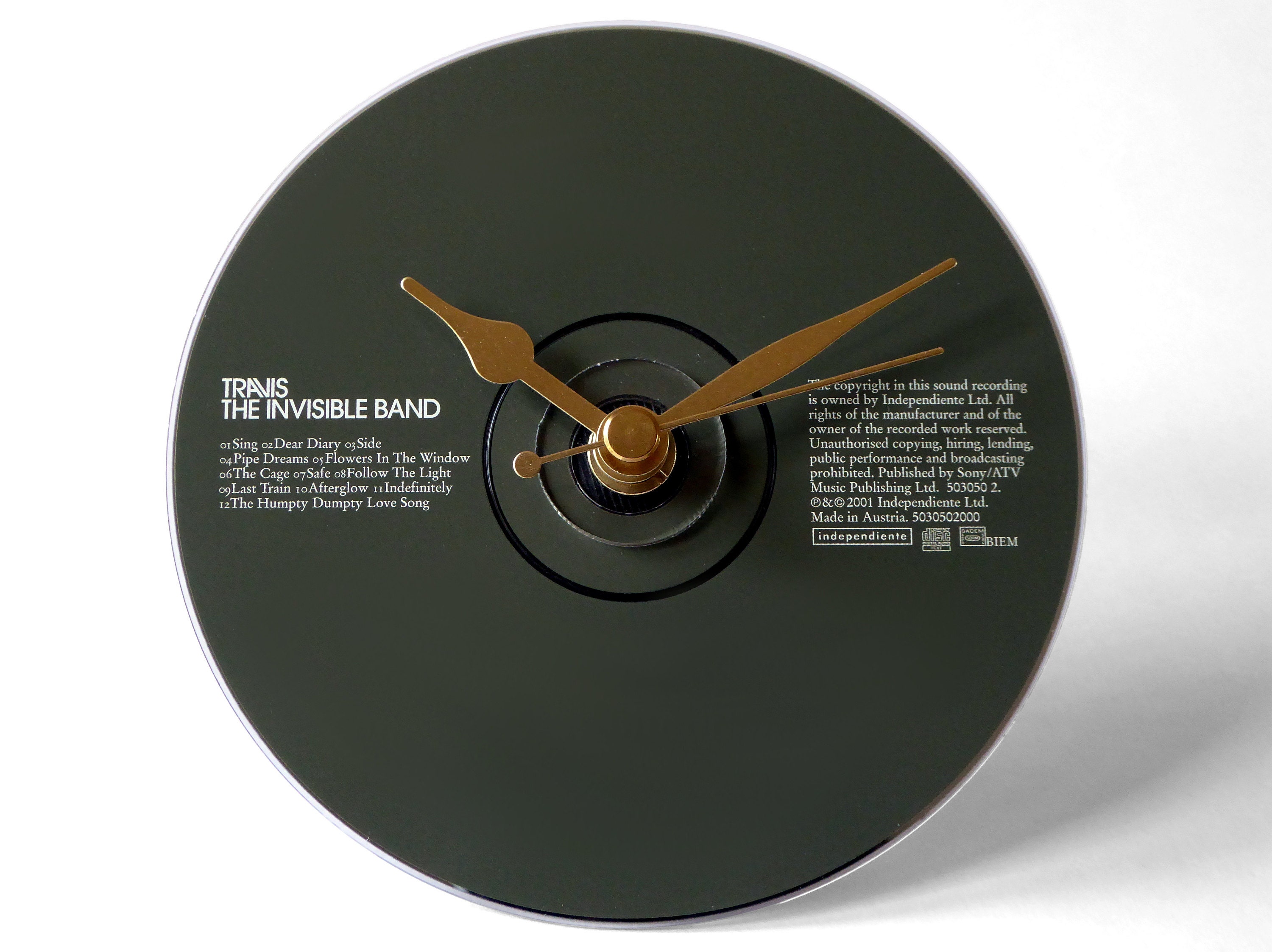 Travis The Invisible Band CD Clock and Keyring Gift Set