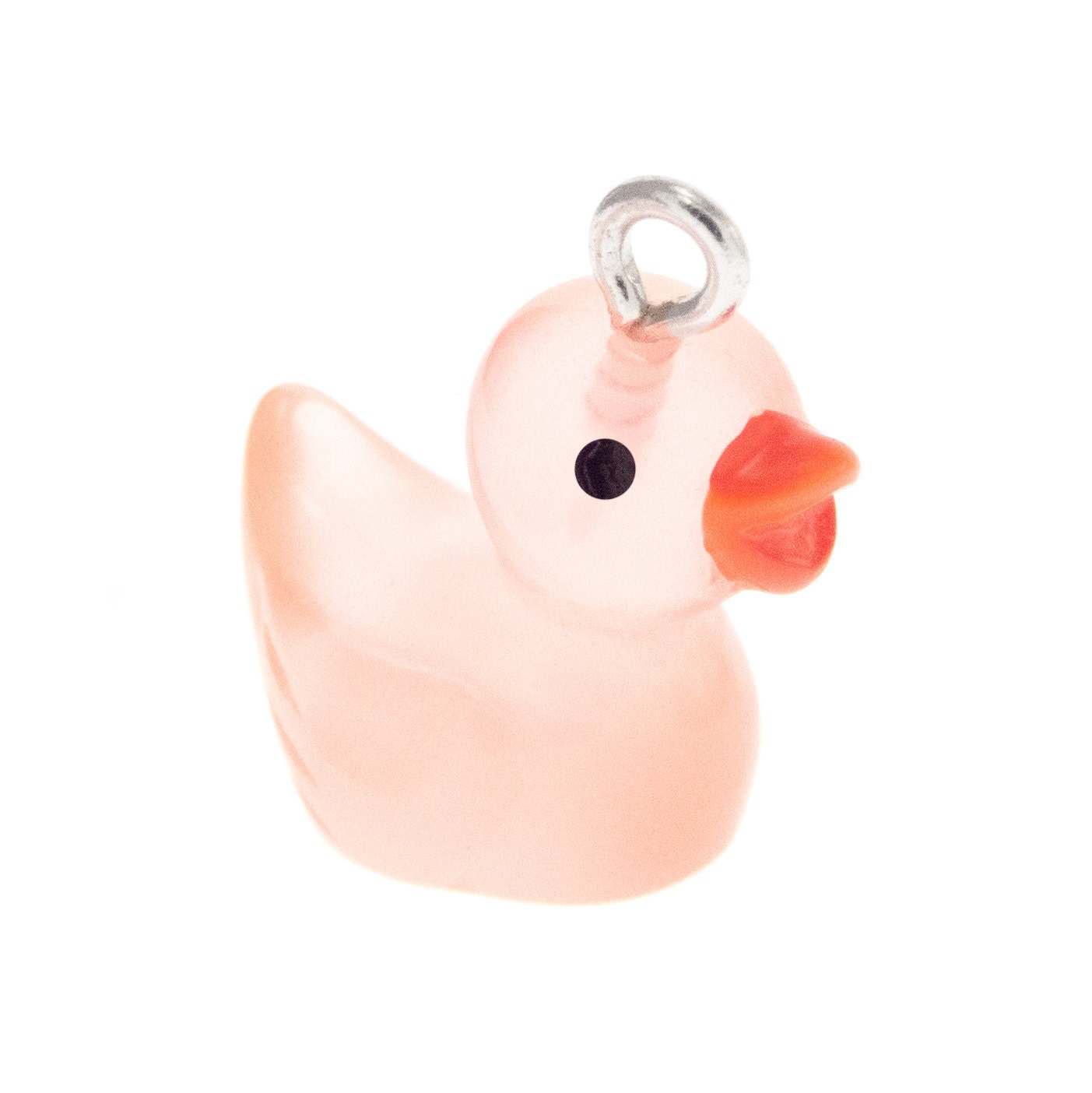 Ducky Necklace Pink Rubber Duck Jewellery