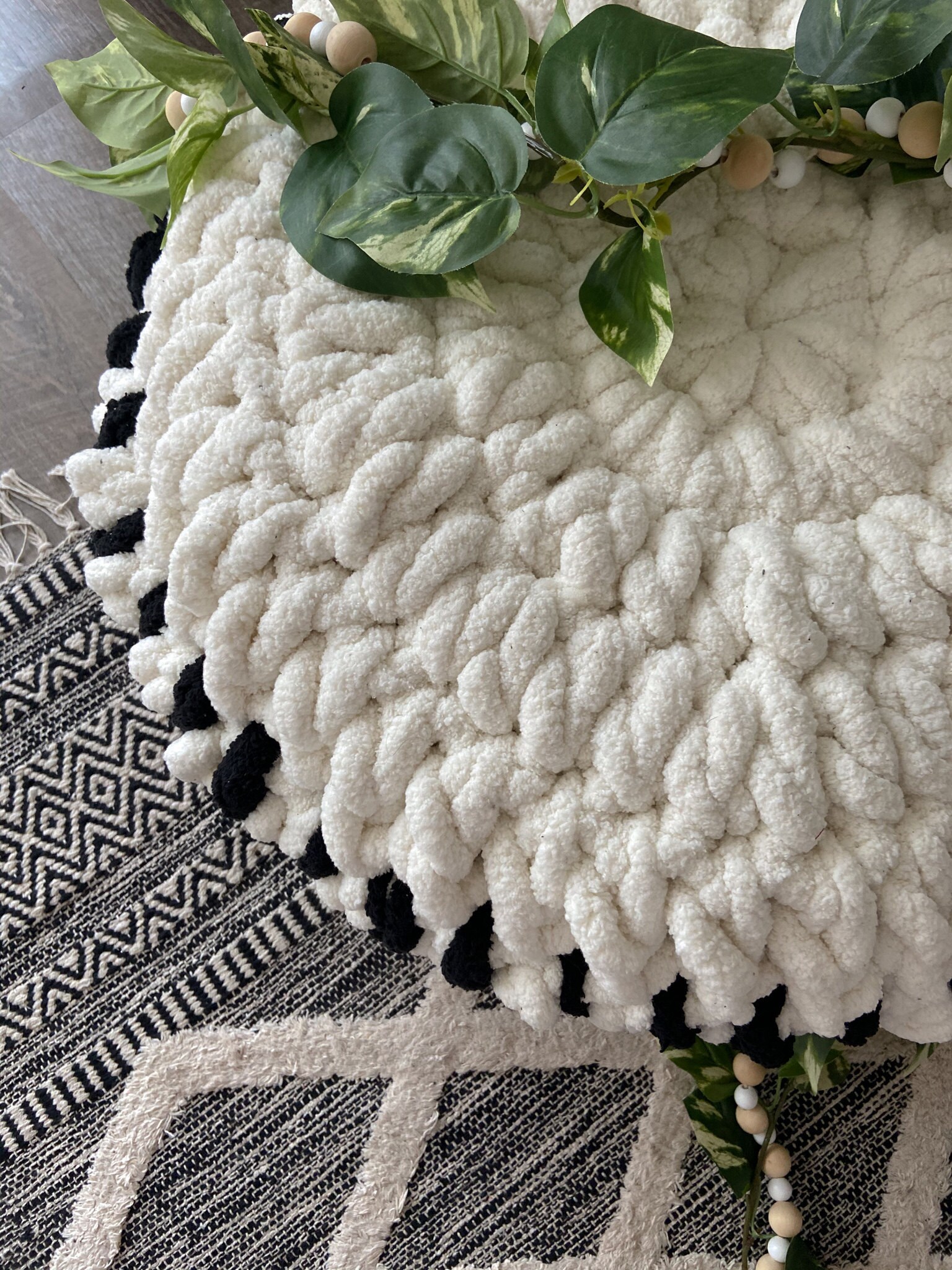 Large Crochet Pouf Free pattern