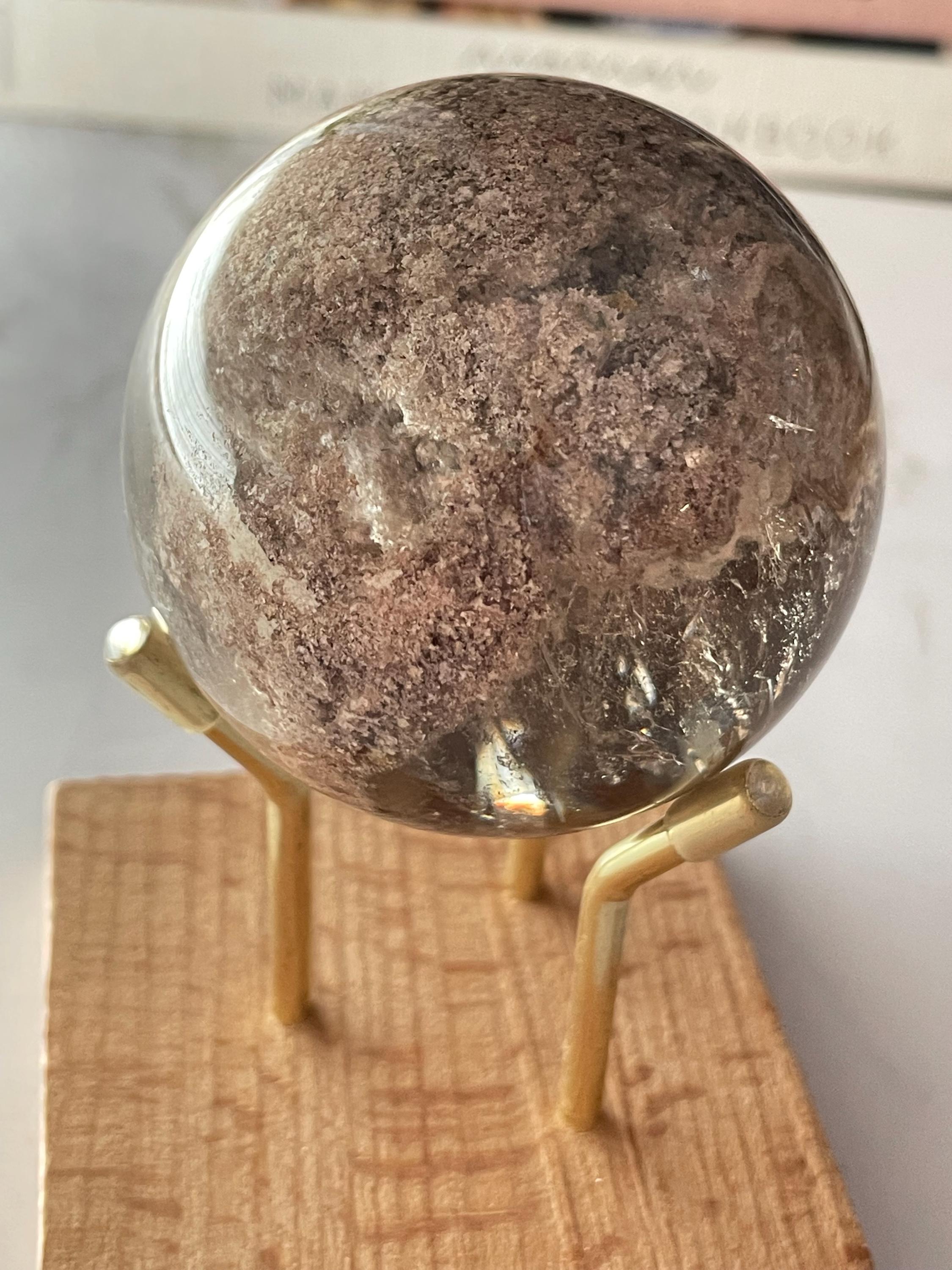 garden quartz sphere from Brazil