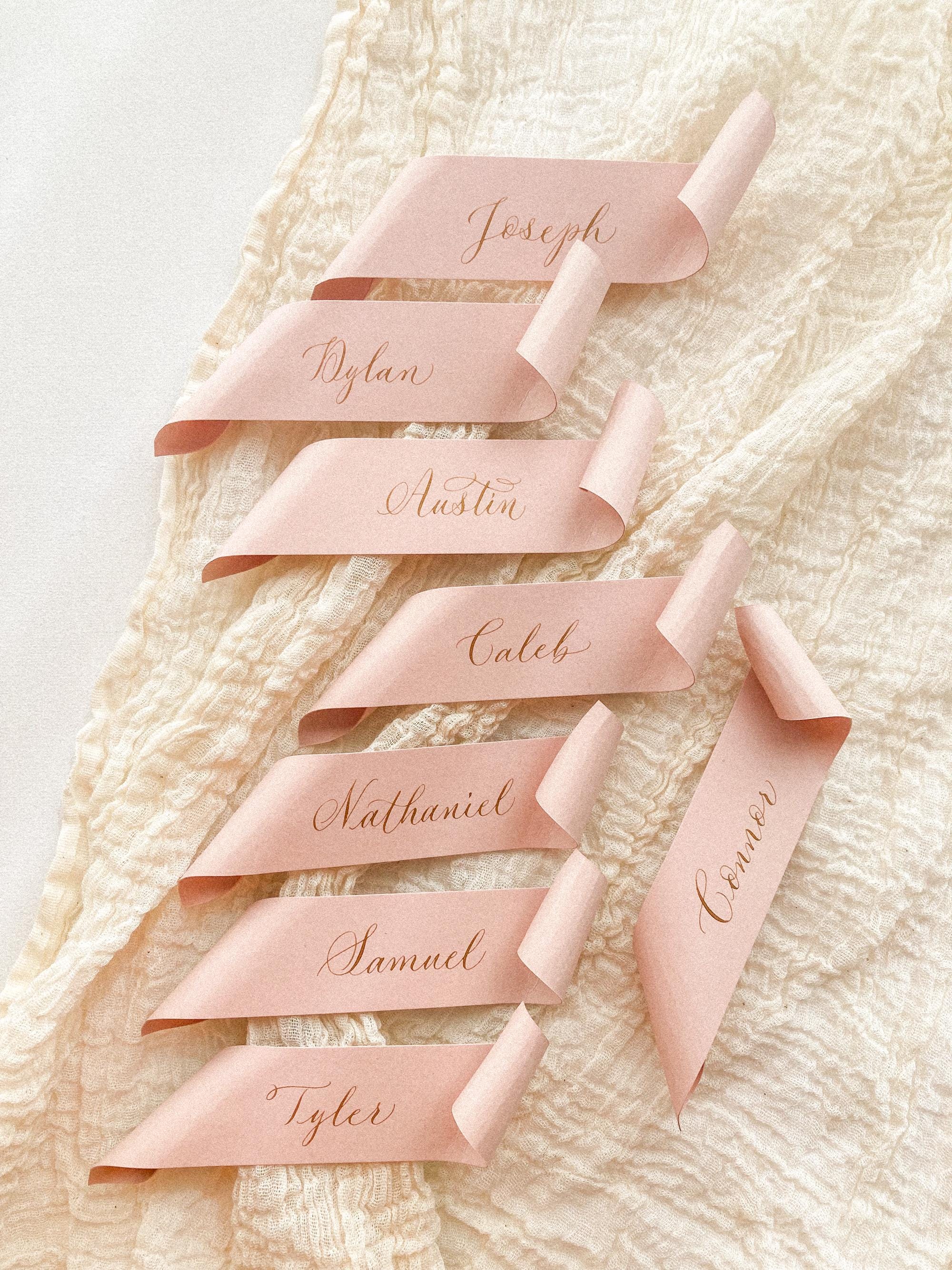 wedding place card scrolls UK