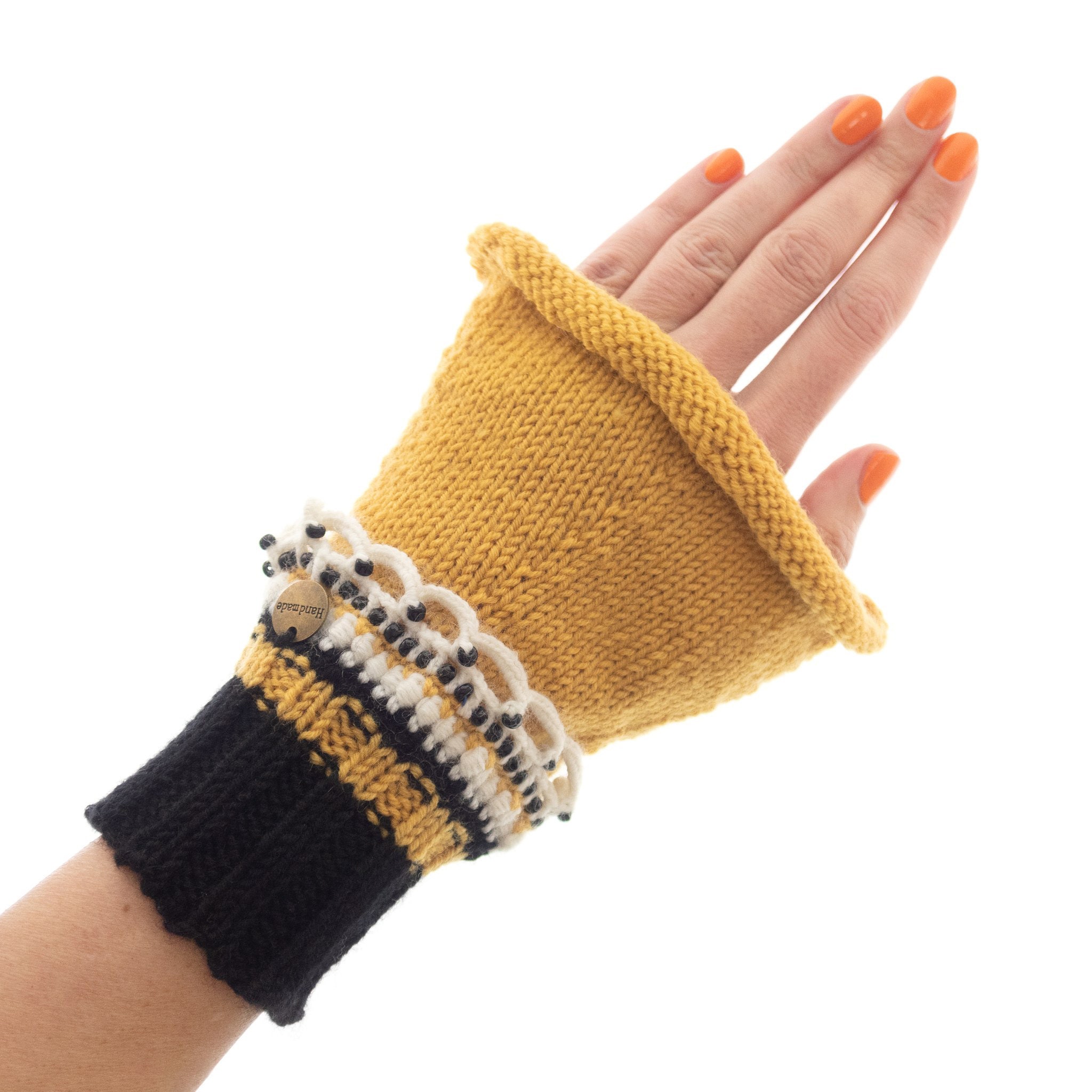 Pure Cashmere Fingerless Wrist Warmers