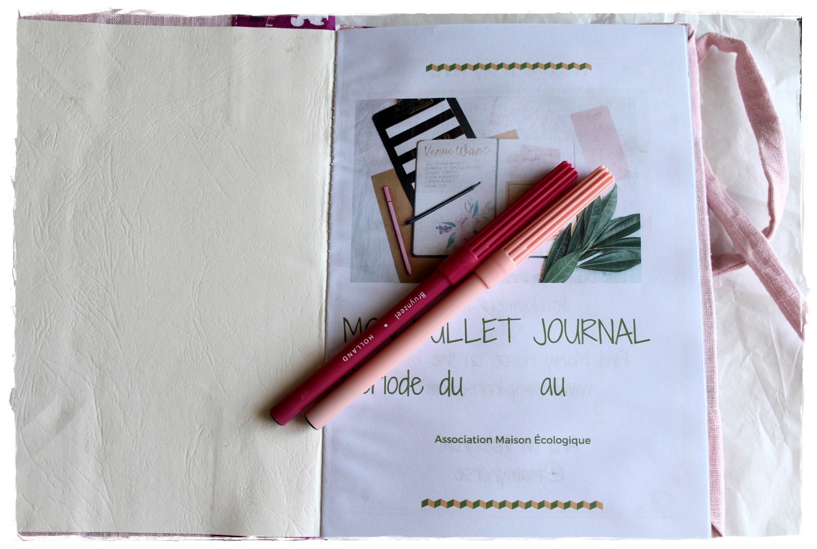 bullet journal artisanal, bujo, bujo addict, carnet créatif, planner