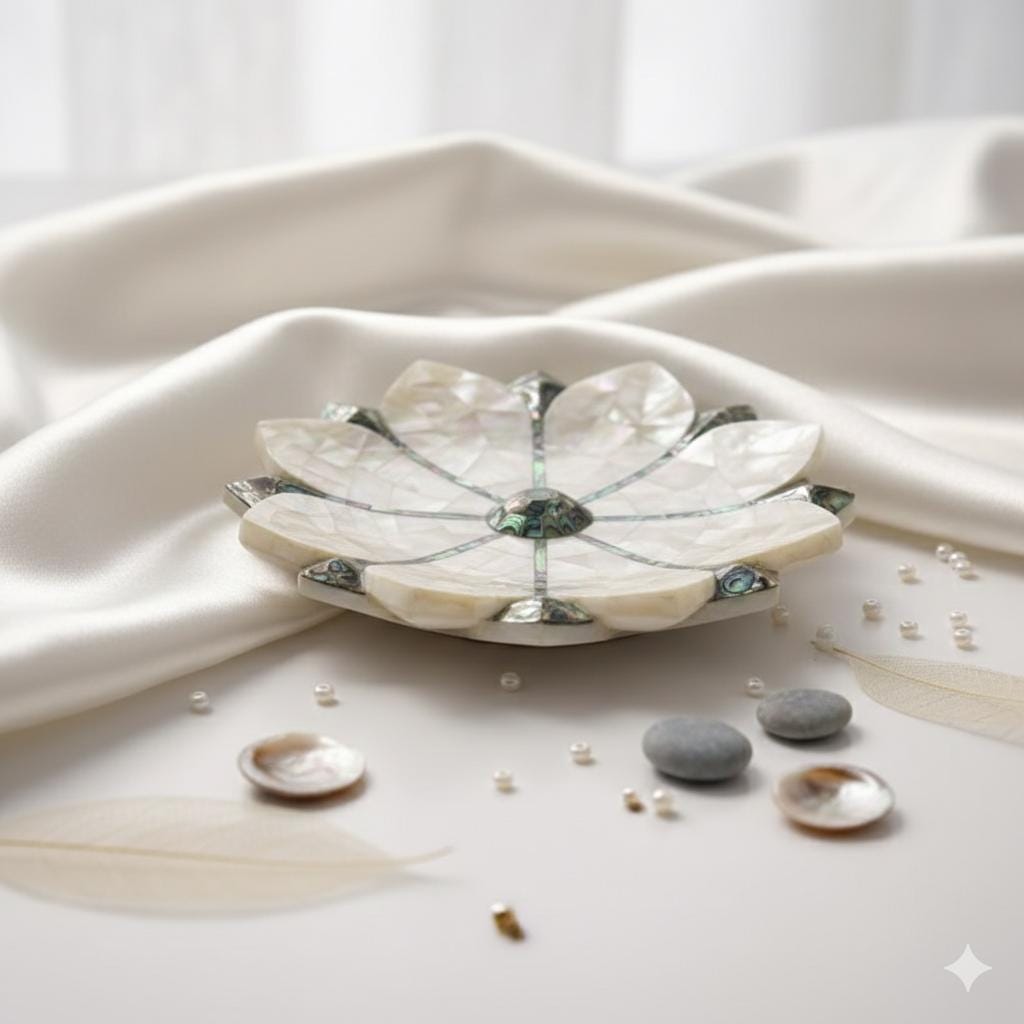 Mother of pearl Stone Inlay Work Bowl