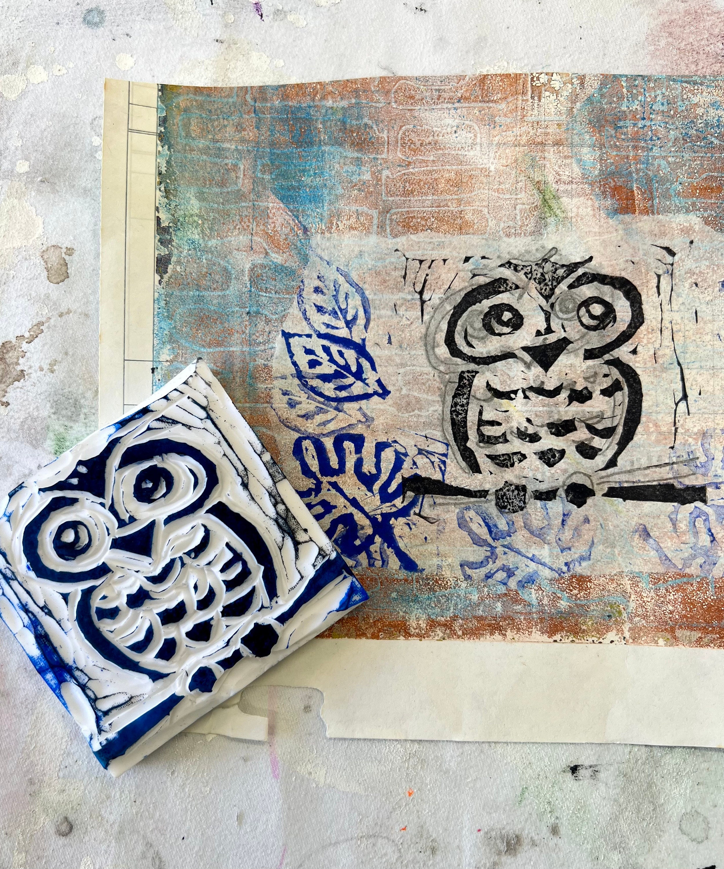 Mixed media stamps