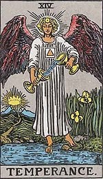 Temperance card from the Rider Waite deck