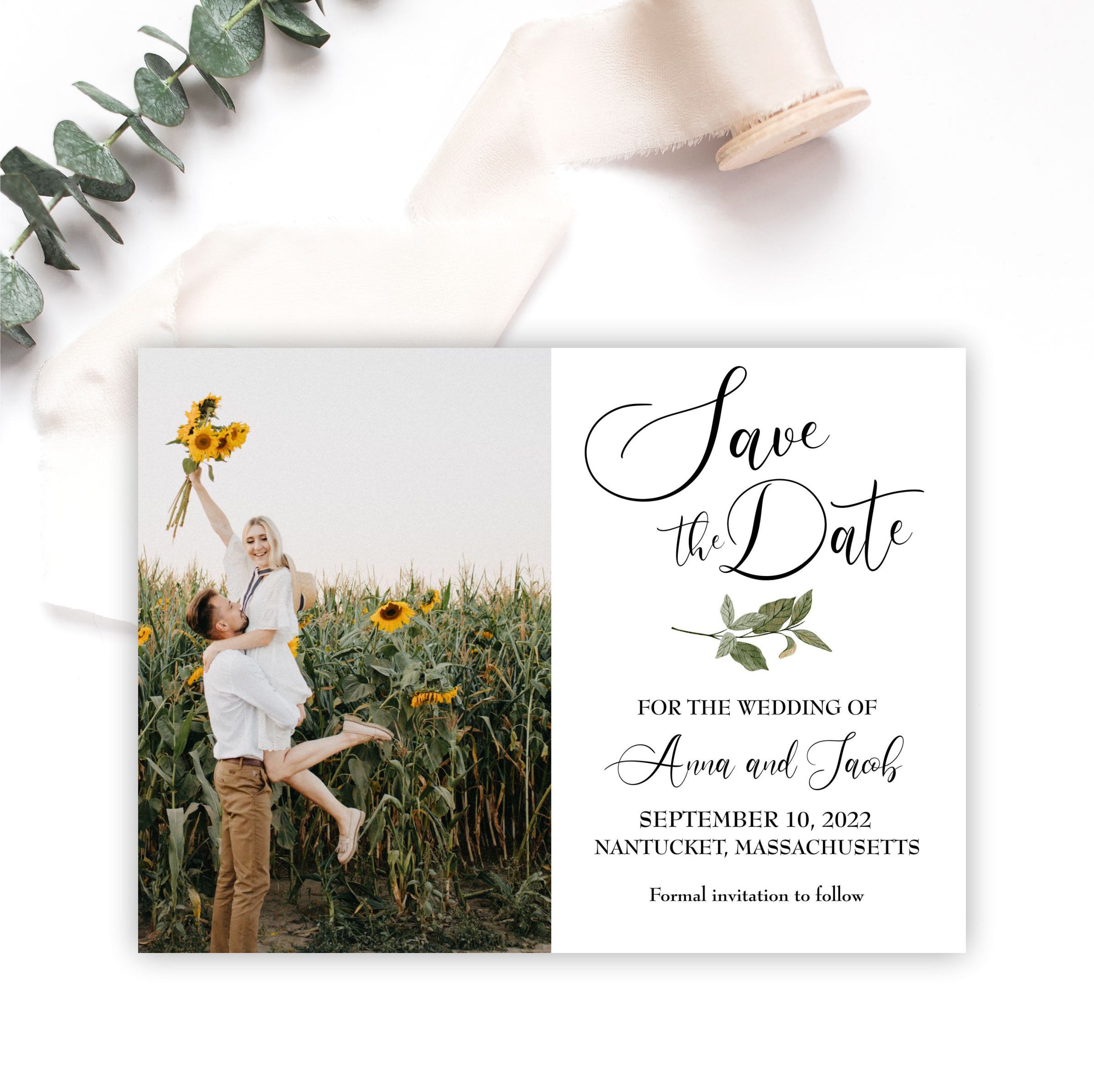 Minimalist Fall Save the Date