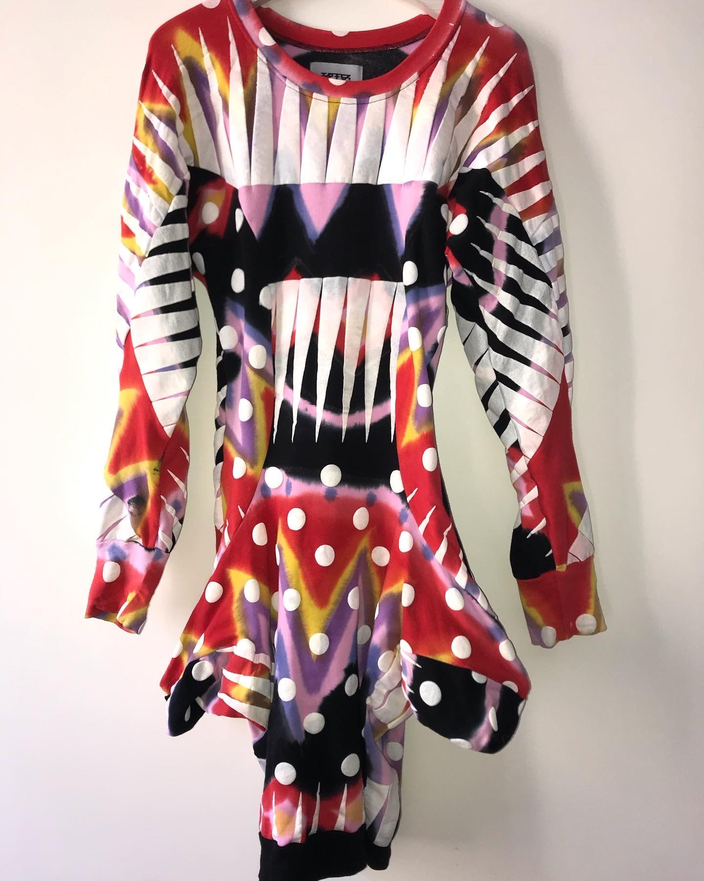 KTZ BY MAJIAN PEJOSKI PRINTED AND COATED IN WHITE RUB DETAILSDRESS