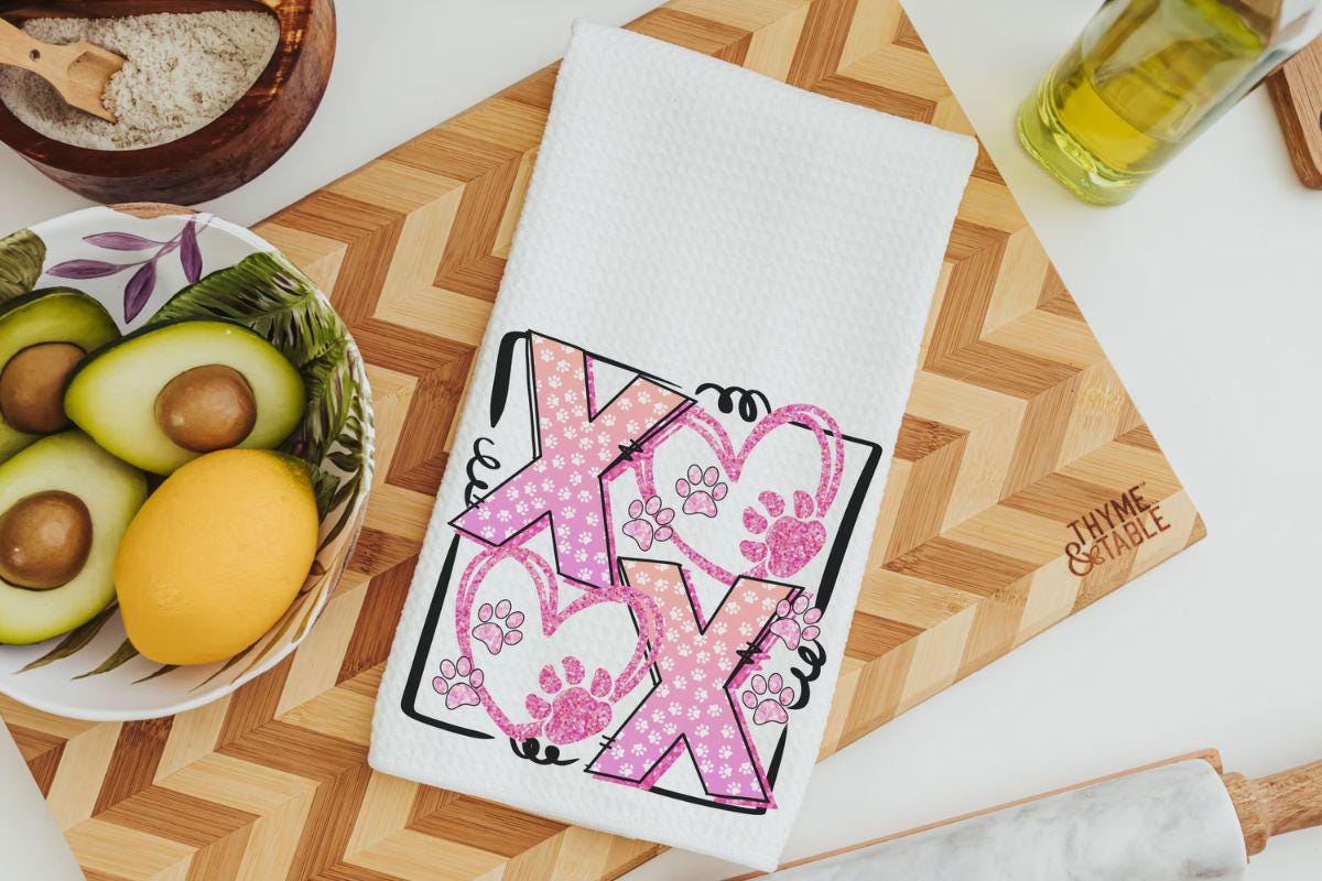 xoxo paw towel