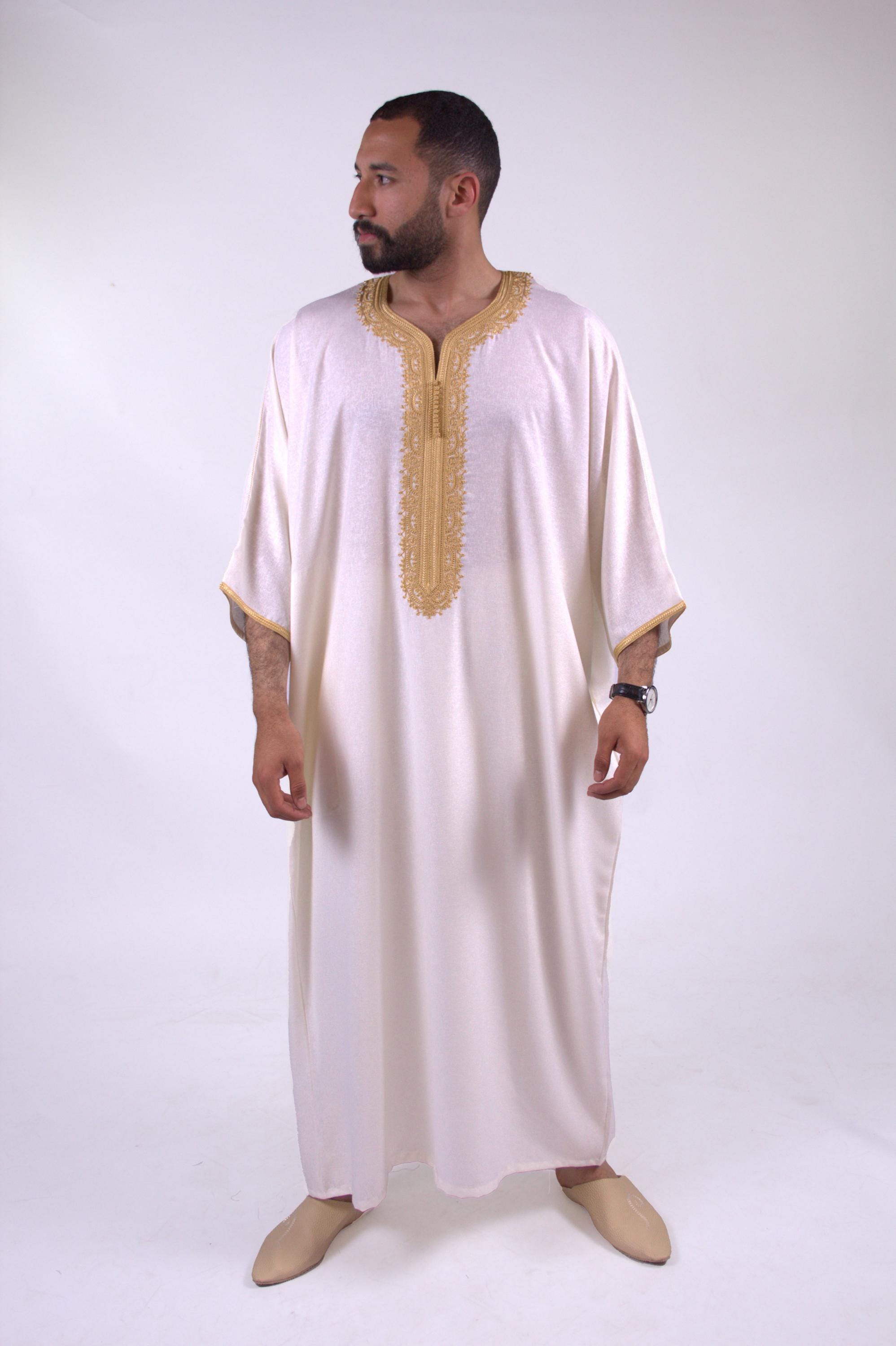 Linen moroccan thobe