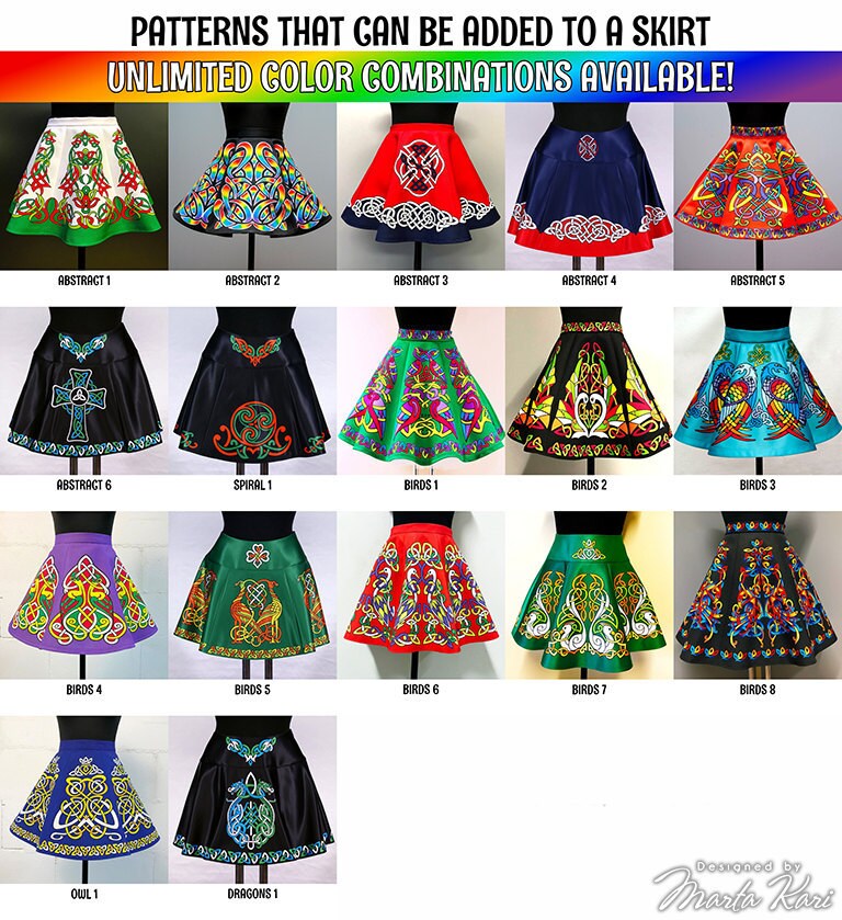 You are able to choose from a wide variety of different patterns. Unlimited color combinations are available.