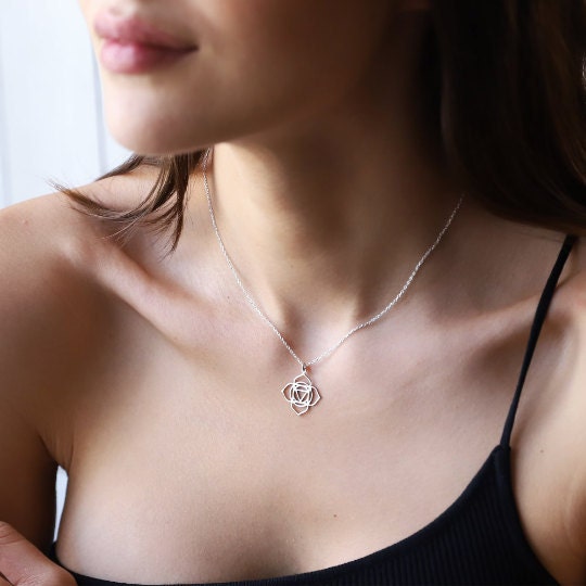 Root Chakra Necklace, Muladhara Yoga Tiny Handmade Jewelry by NecklaceDreamWorld