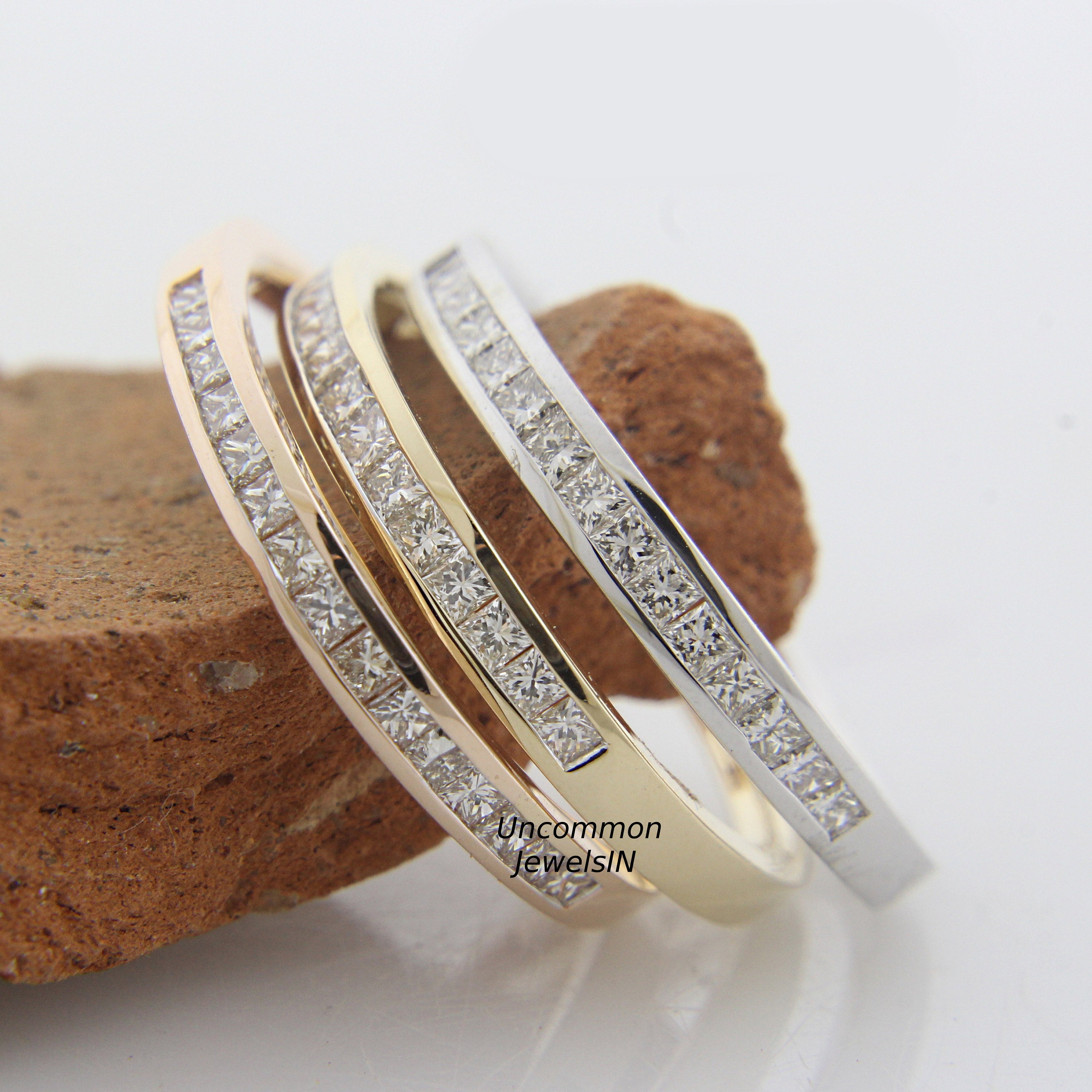 Diamond Band, Channel princess diamond ring