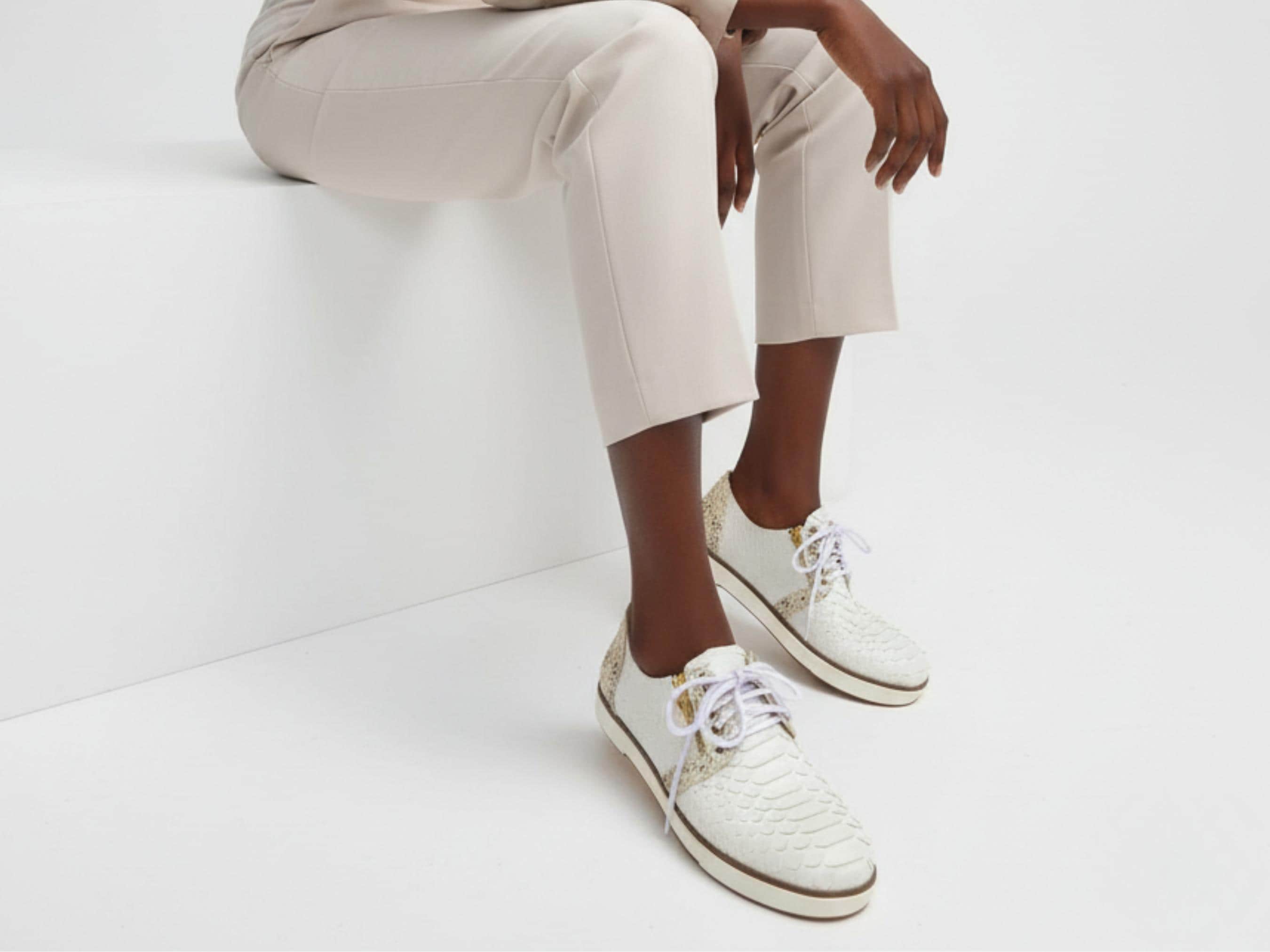 Step Into Luxury: Real Python Snakeskin Sneakers from Daulay Store