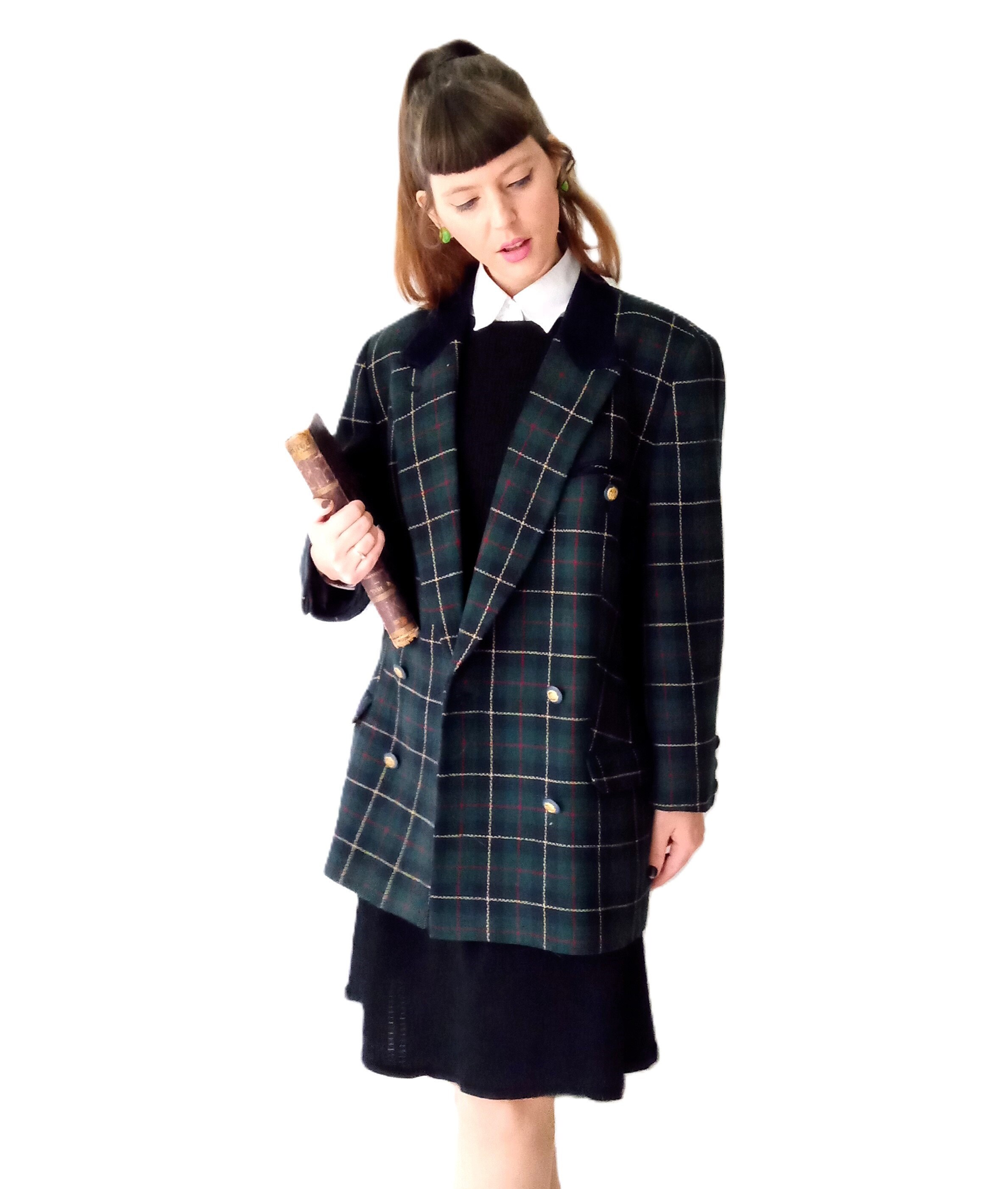 porter-un-blazer-oversize-en-look-retro
