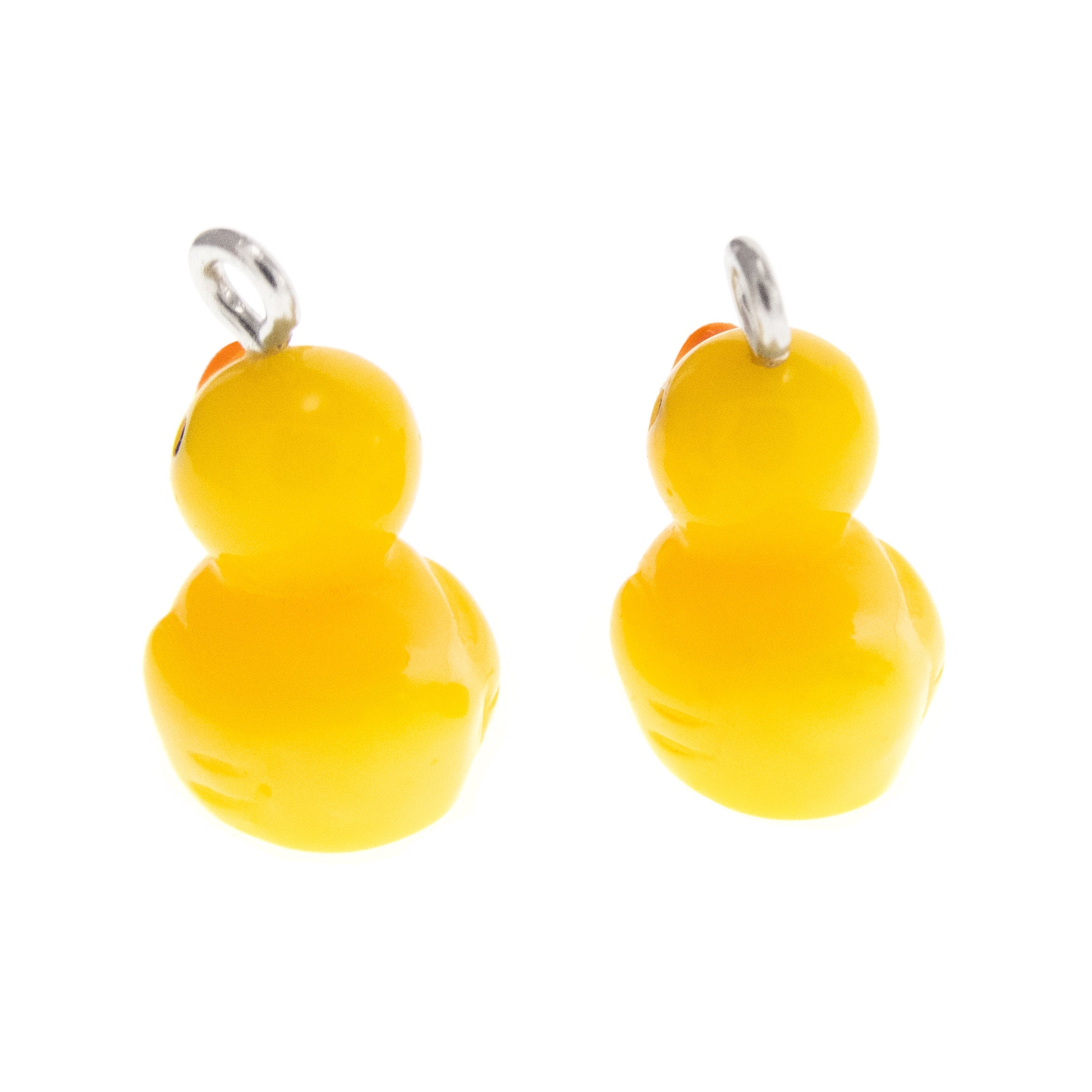 Cool Yellow Duck Earrings Dangle