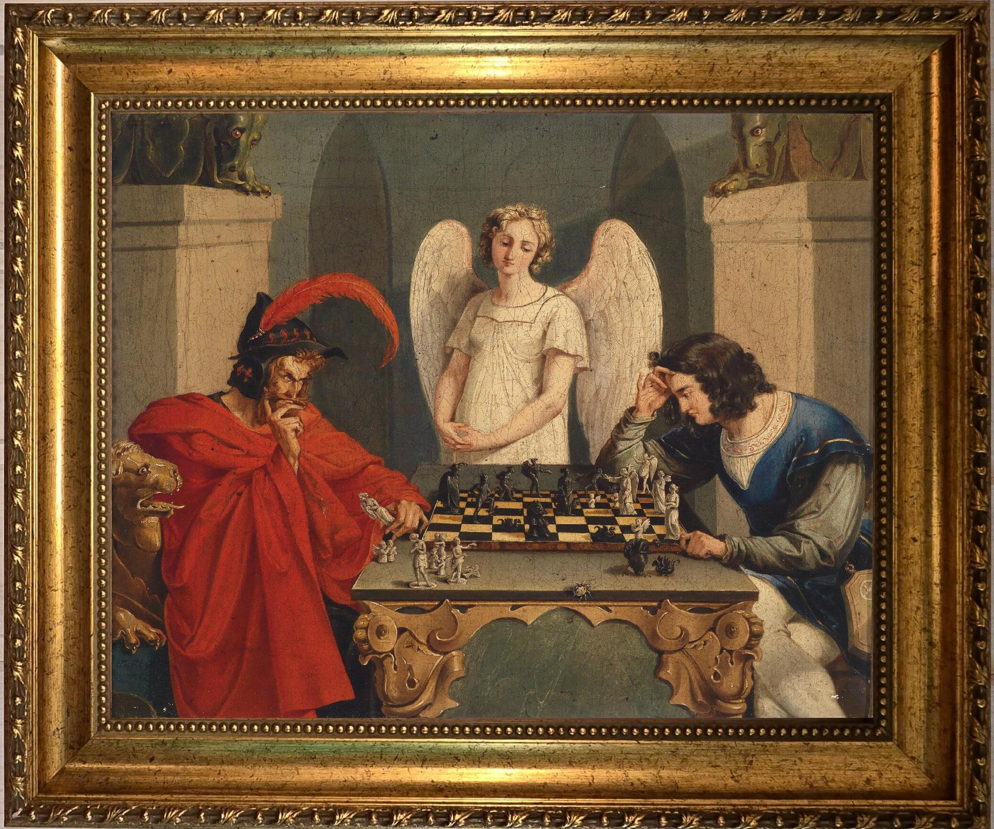 Decoding “Checkmate” by Friedrich Moritz August Retzsch, and How