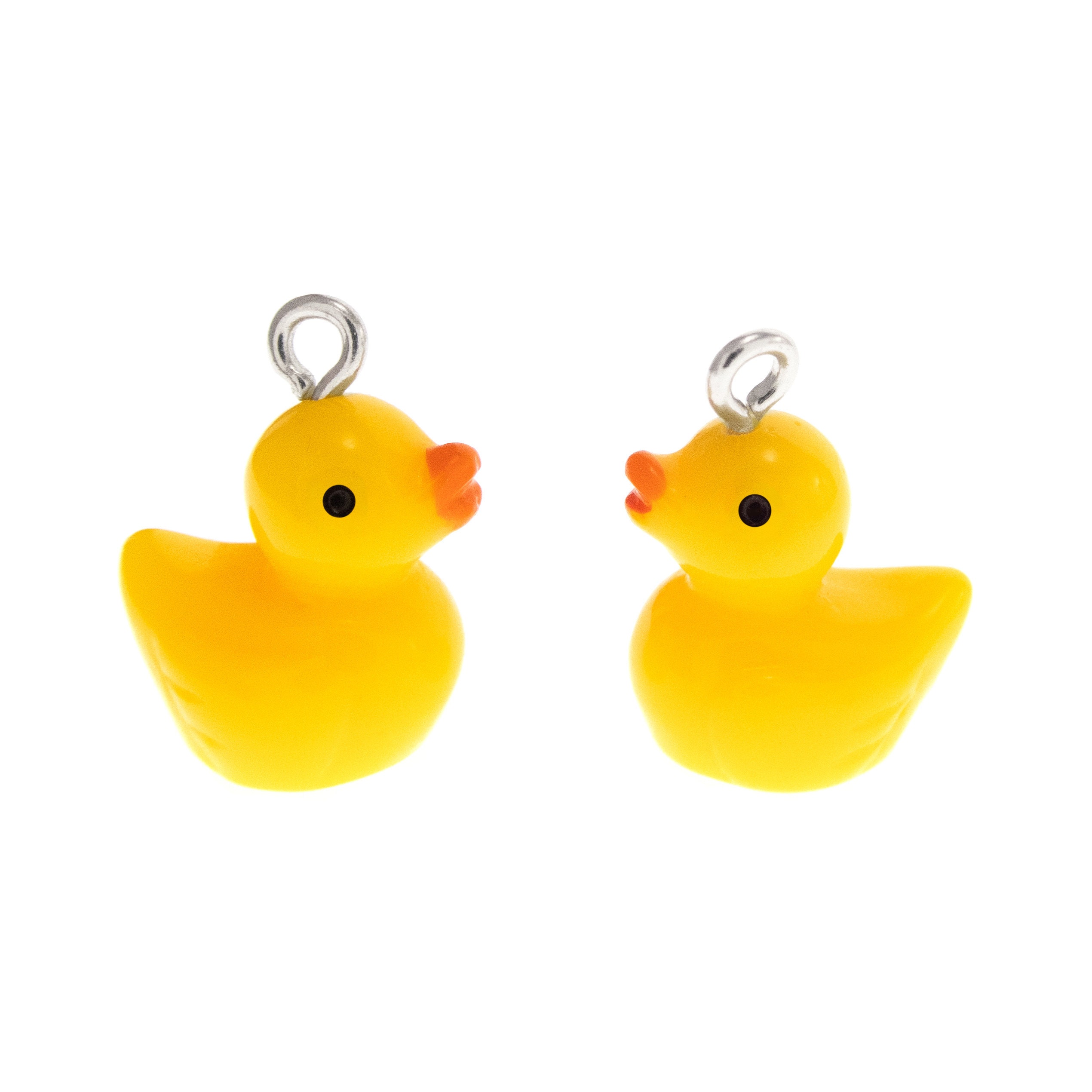 Cool Yellow Duck Earrings Dangle