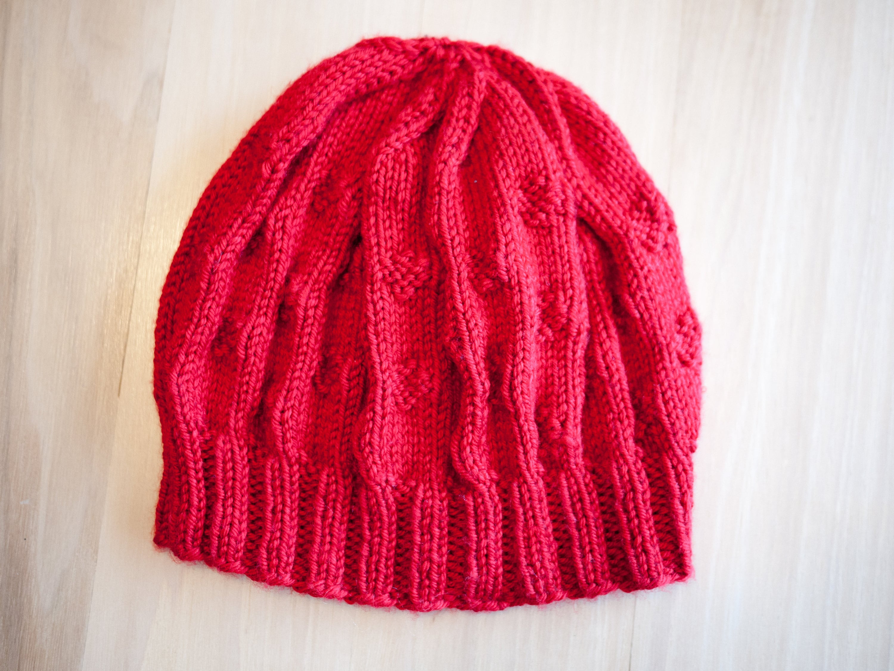 Finished knitted hat