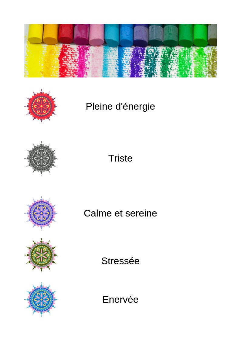 mood tracker pour bullet journal - mood mandala