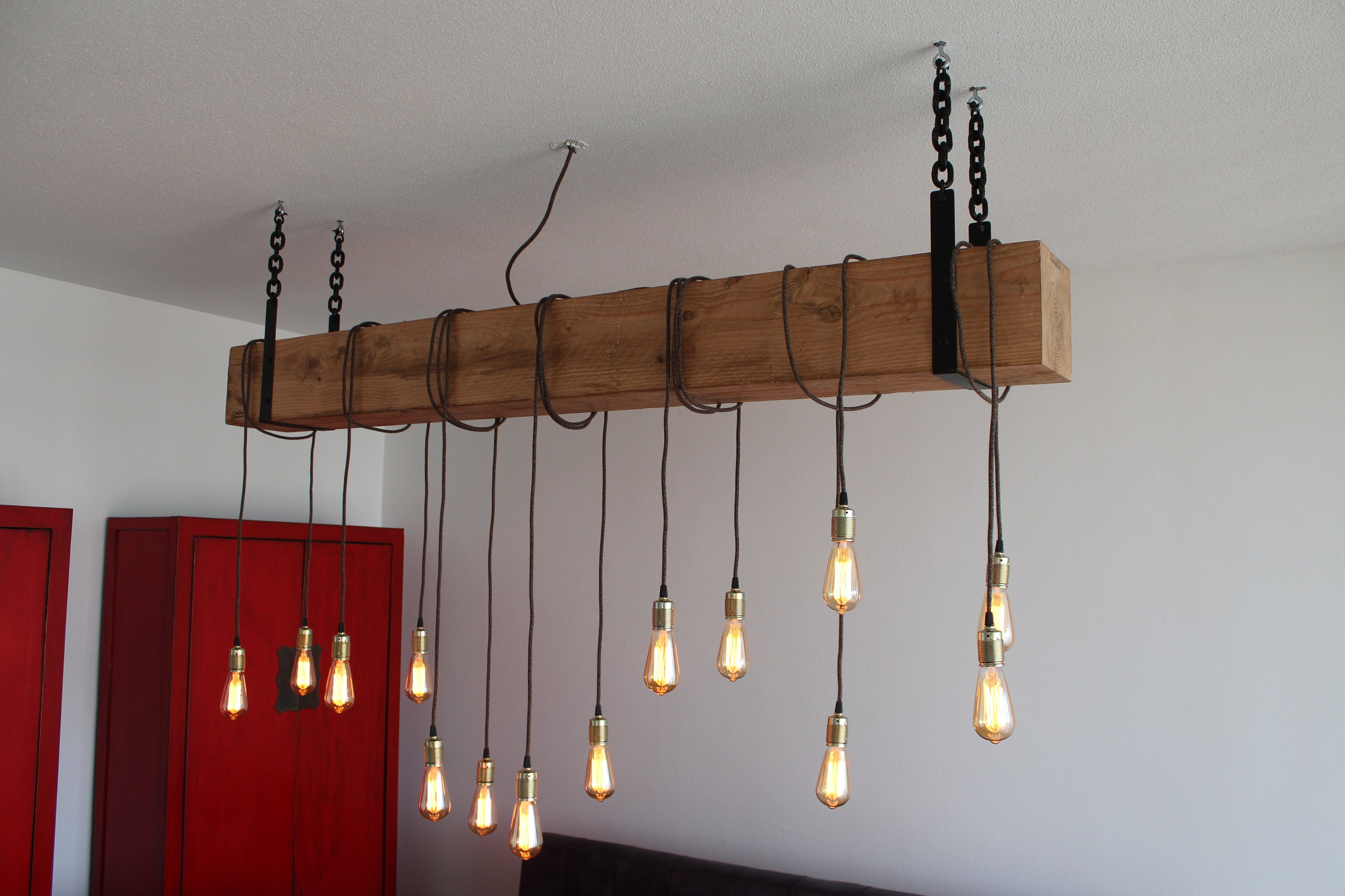 Hanglamp Hout Industrieel