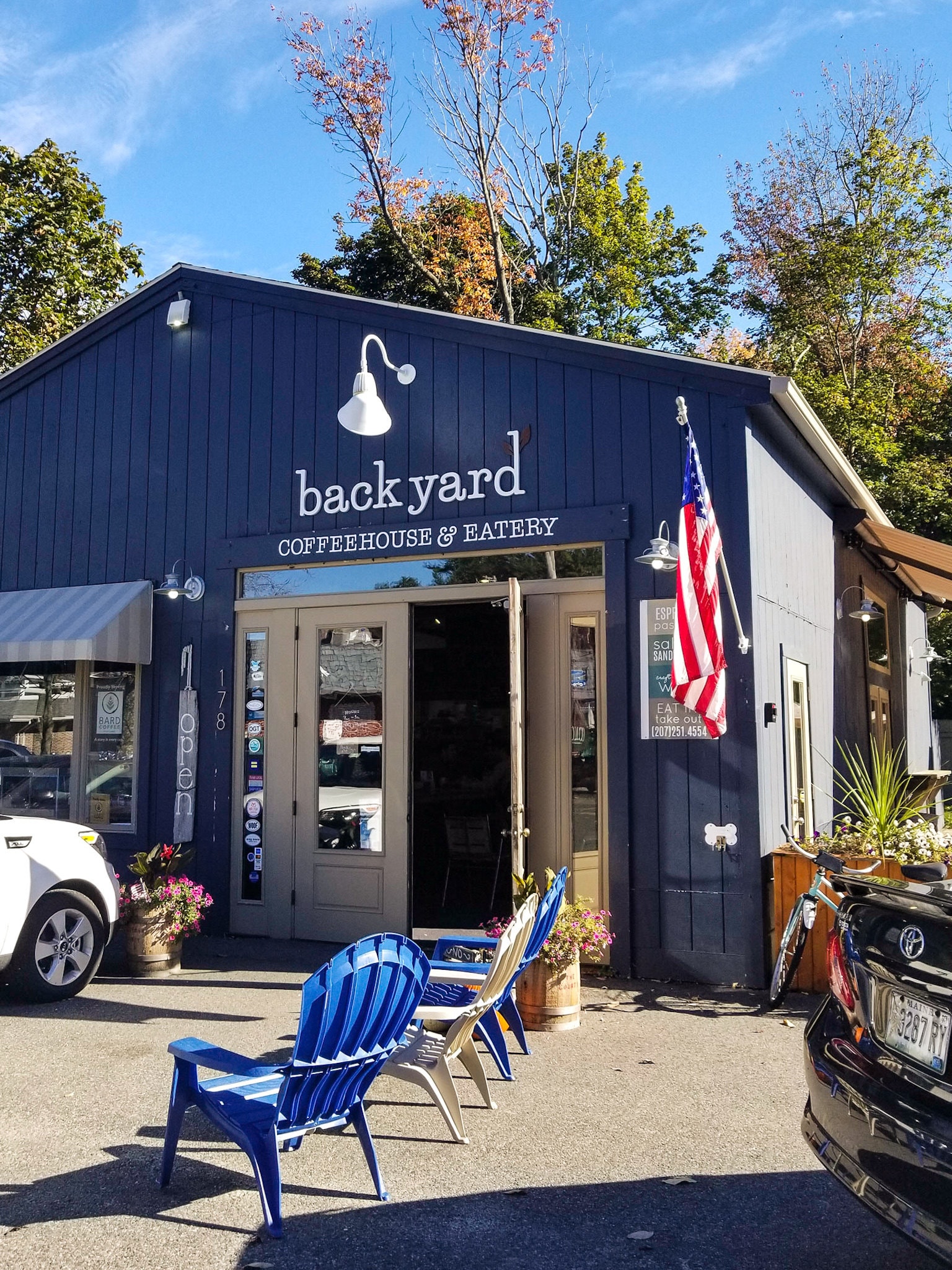 Backyard coffeehouse and eatery