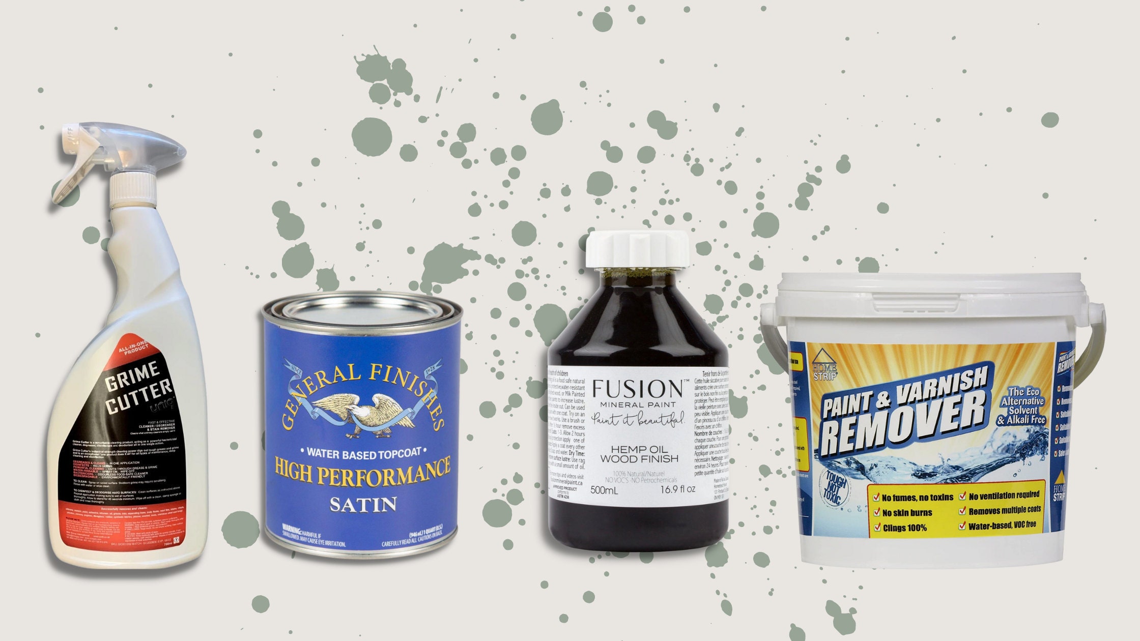 Products for refinishing wood