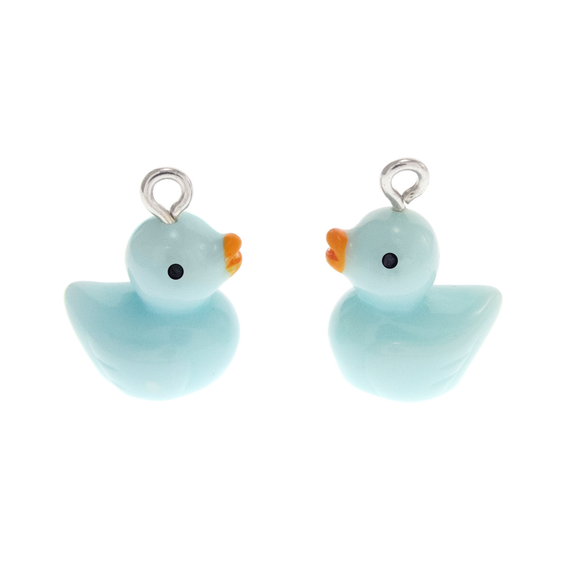 Duck Earrings Blue