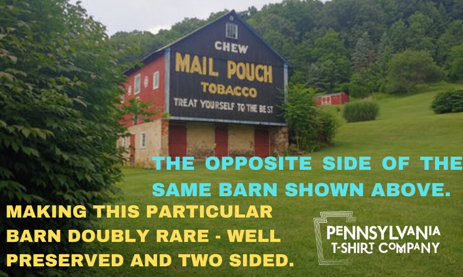 GLORY MAIL POUCH TOBACCO BARN - DOUBLY RARE, BOYERTOWN, PA